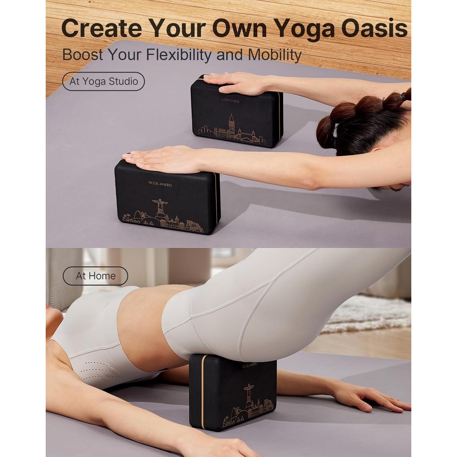 Bloques de Yoga YOTTOY 23x15x8 cm - 2 Piezas EVA Ecológico