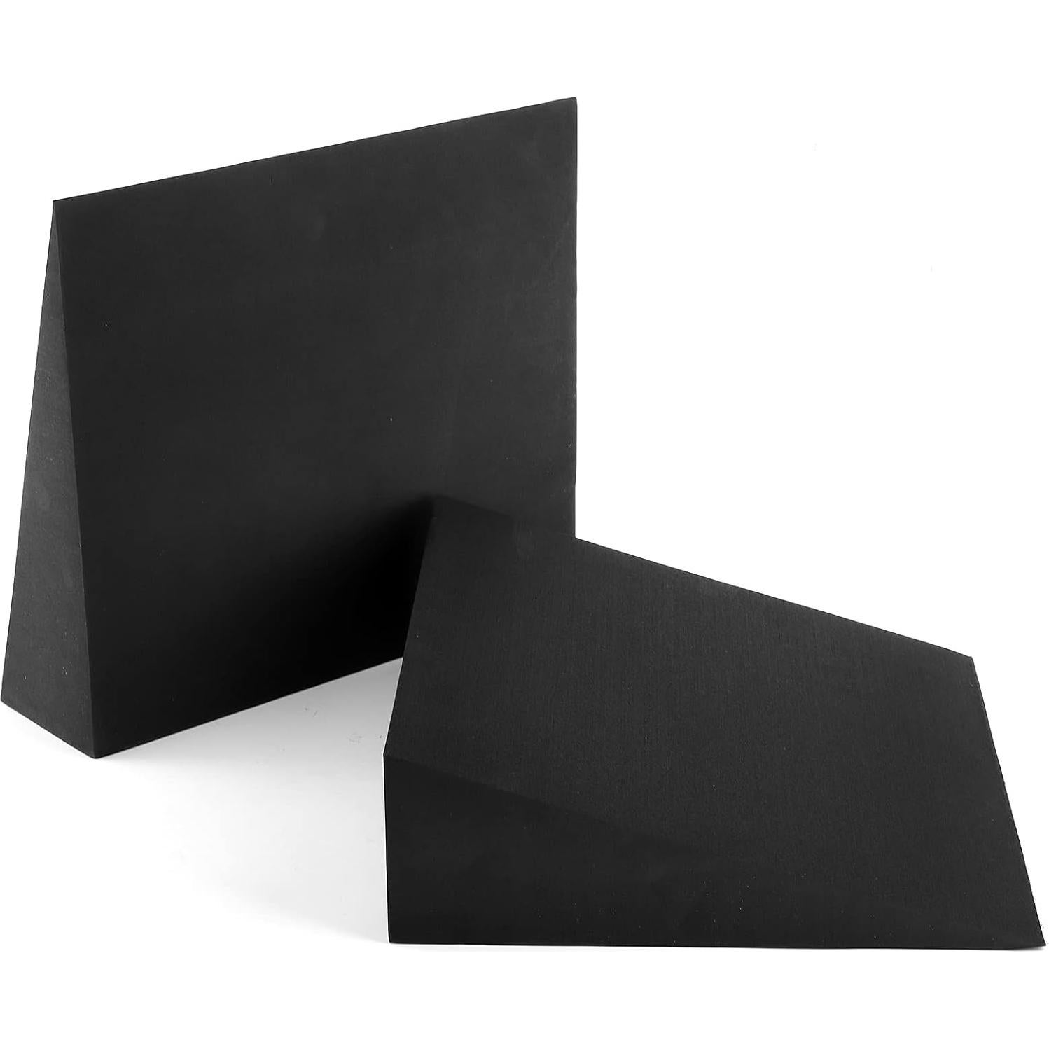 Cuñas de Espuma para Yoga DEAYOU 2 Piezas 33 cm EVA Negro