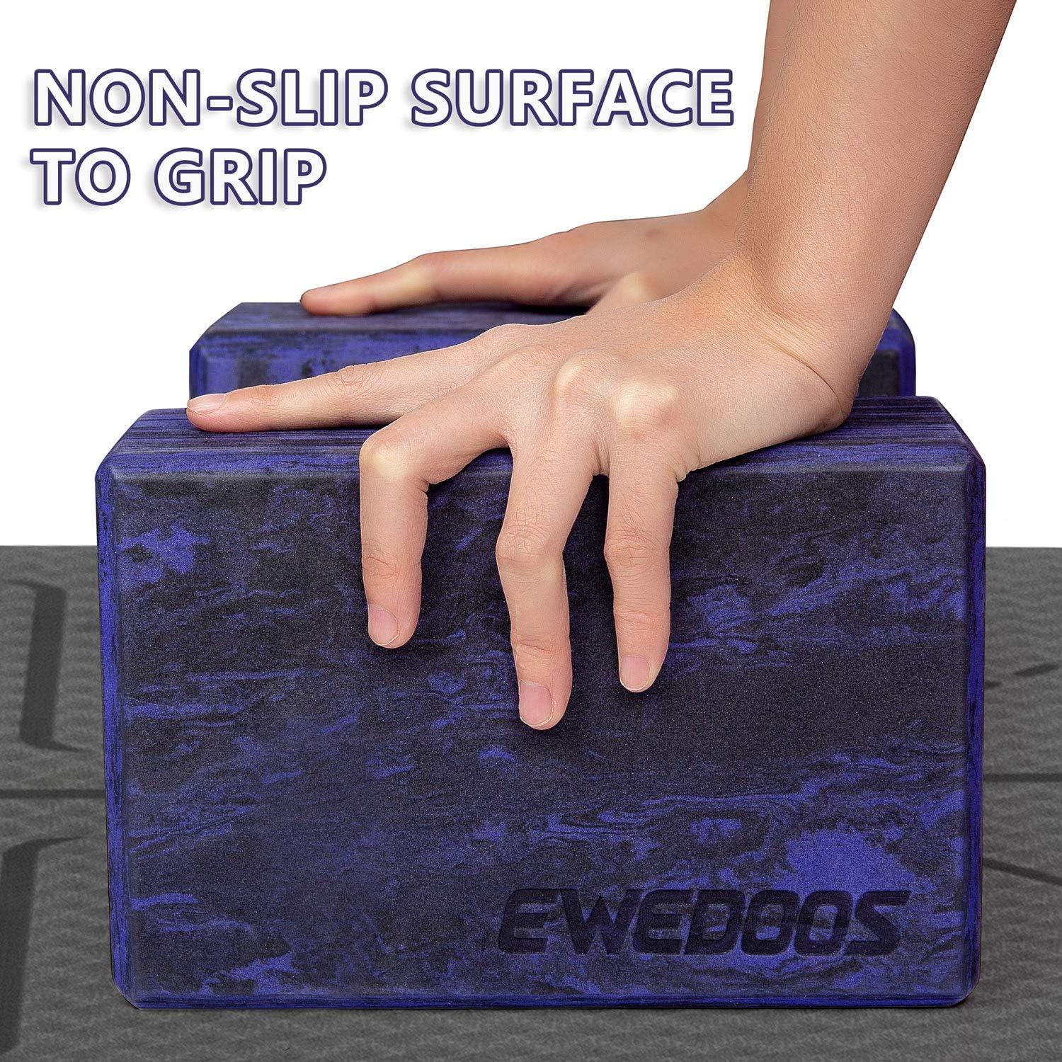 Bloques de Yoga Ewedoos 2 Piezas Antideslizantes Ecológicos
