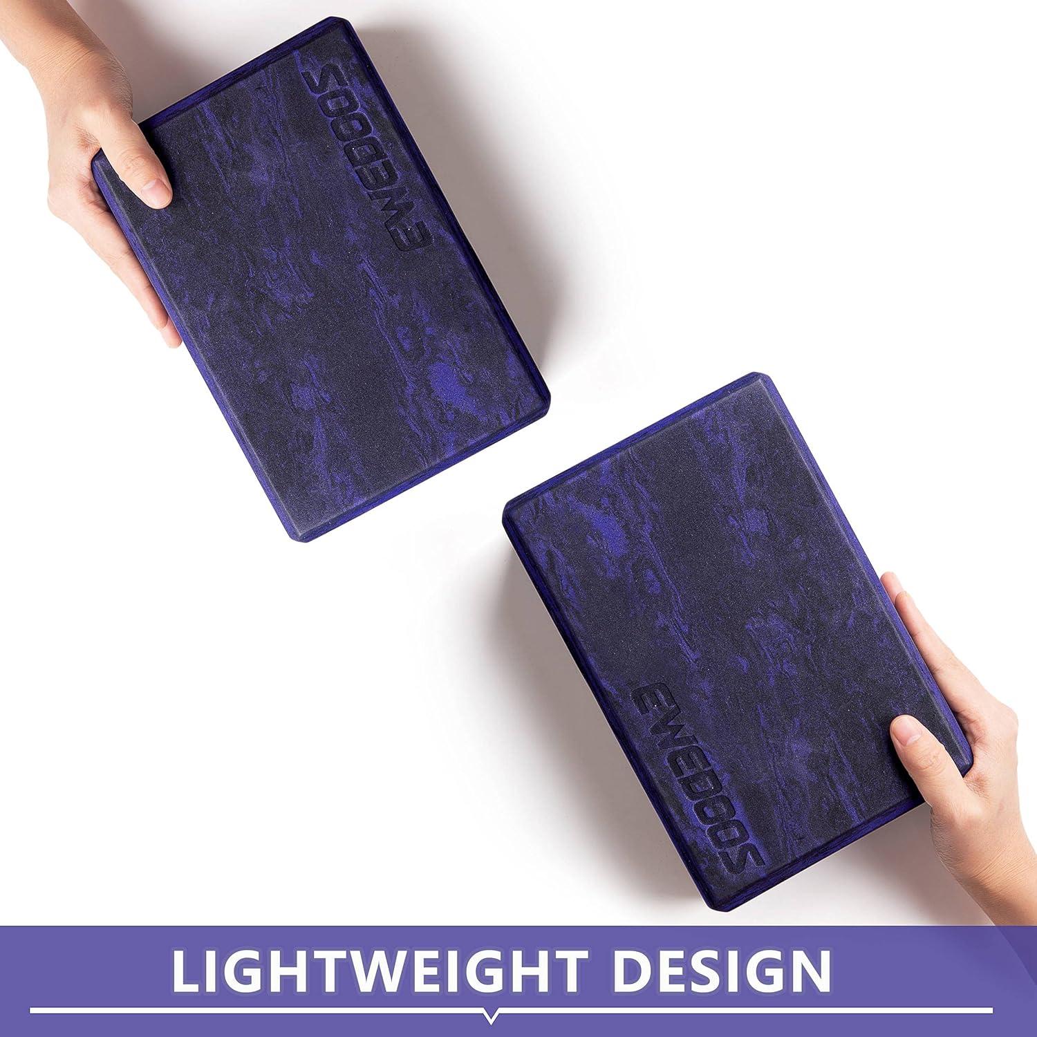 Bloques de Yoga Ewedoos 2 Piezas Antideslizantes Ecológicos