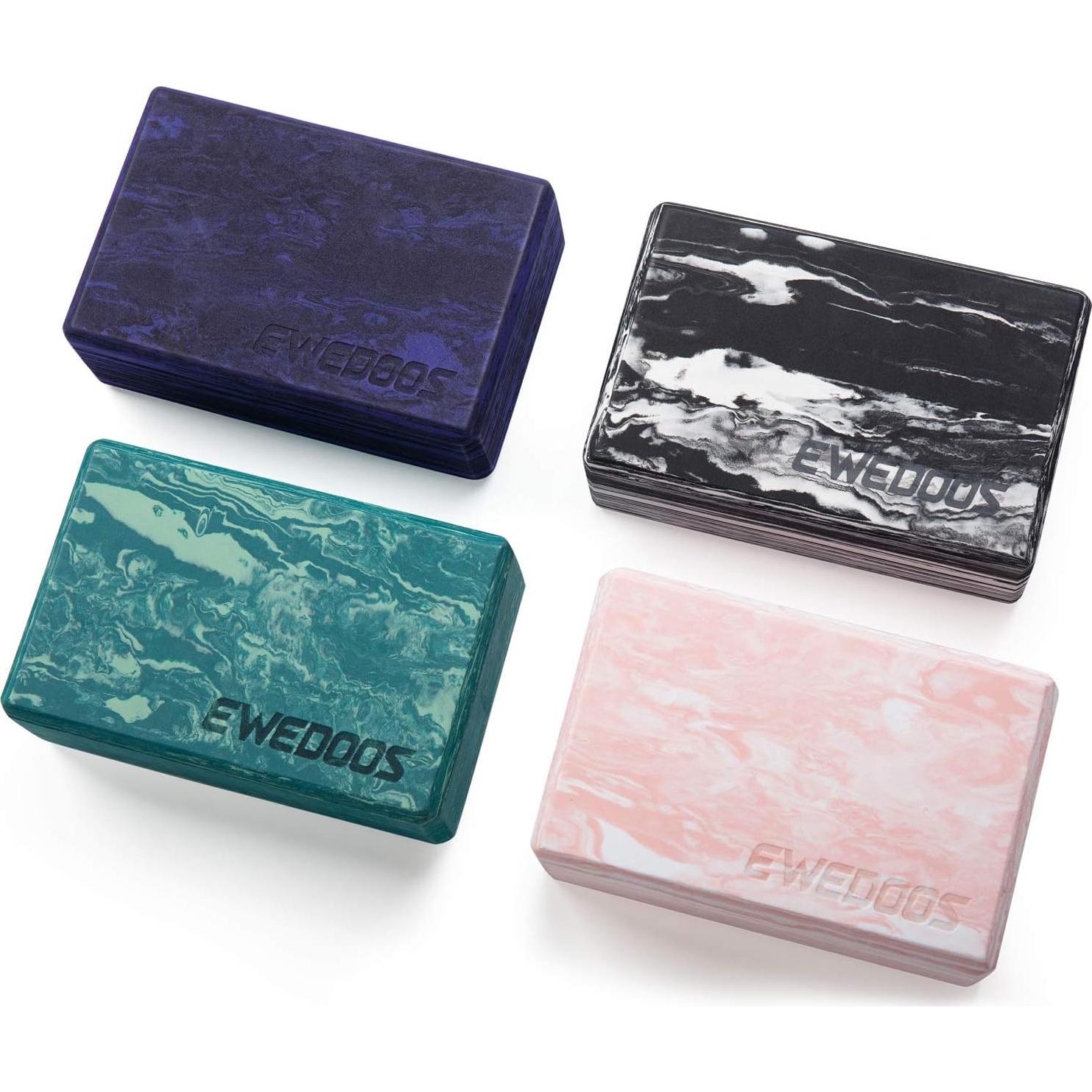 Bloques de Yoga Ewedoos 2 Piezas Antideslizantes Ecológicos