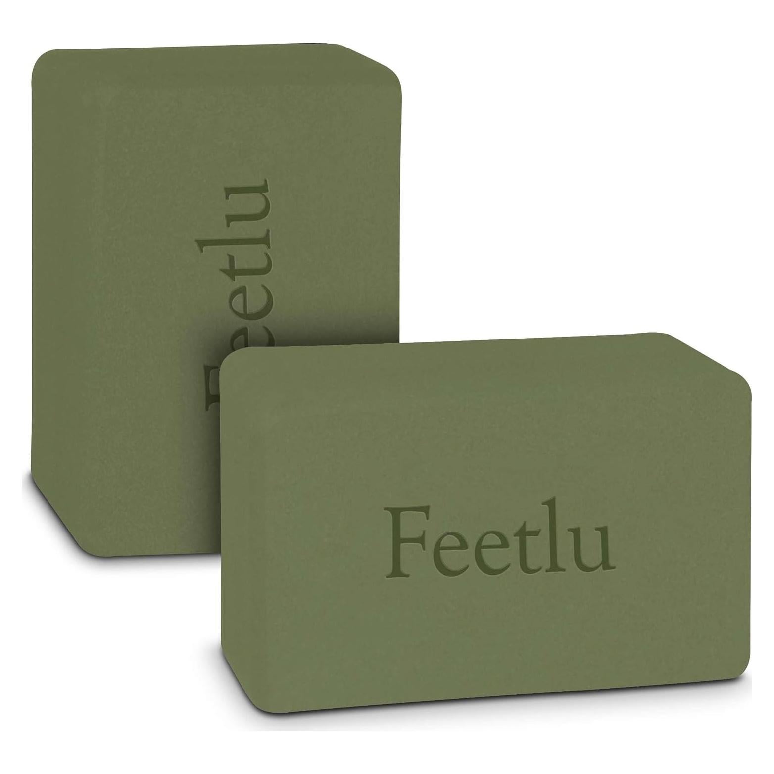 Bloques de Yoga Feetlu 2-Pack EVA Antideslizante 23x15x10cm