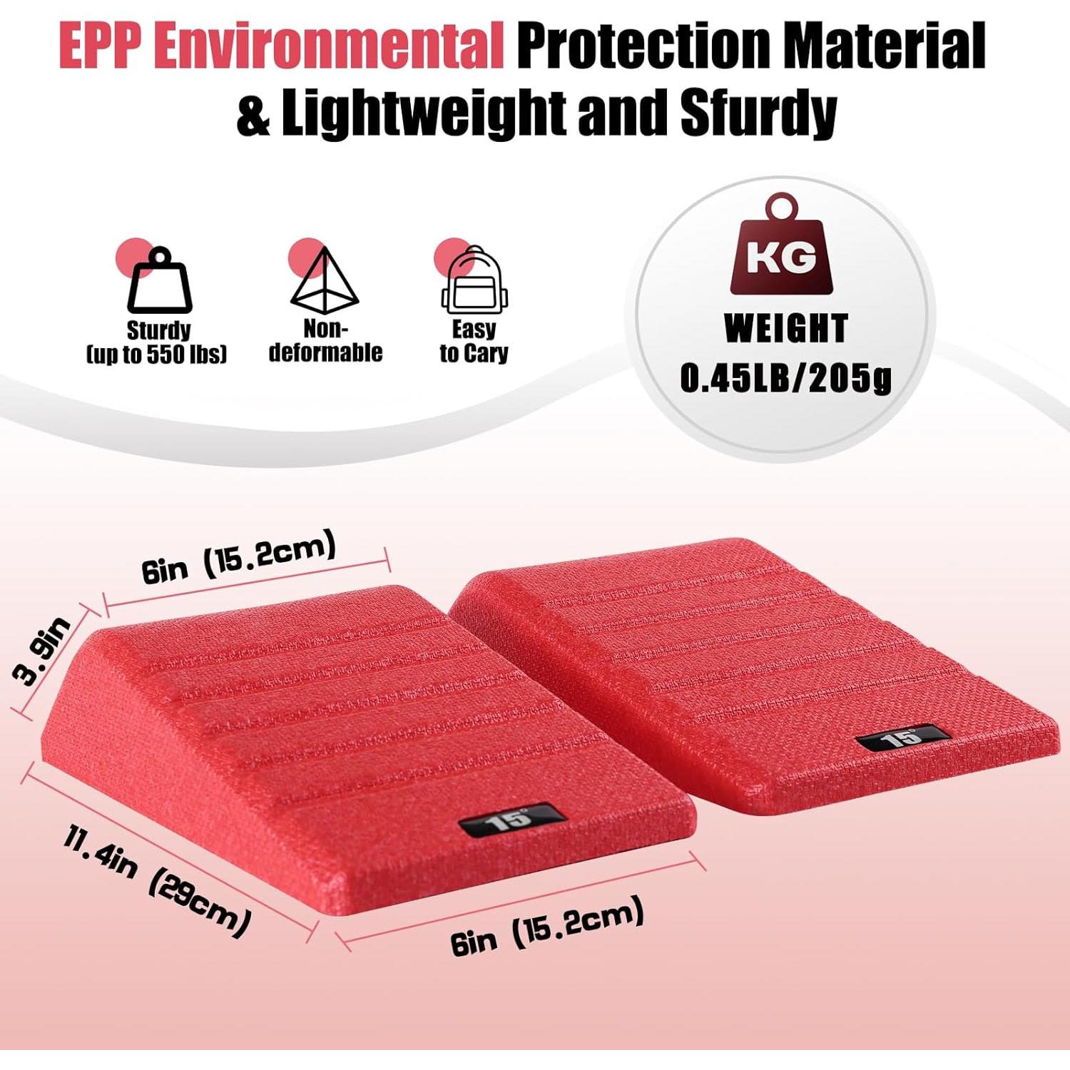 Bloques de cuclillas antideslizantes Grope 2PCS - 250 kg