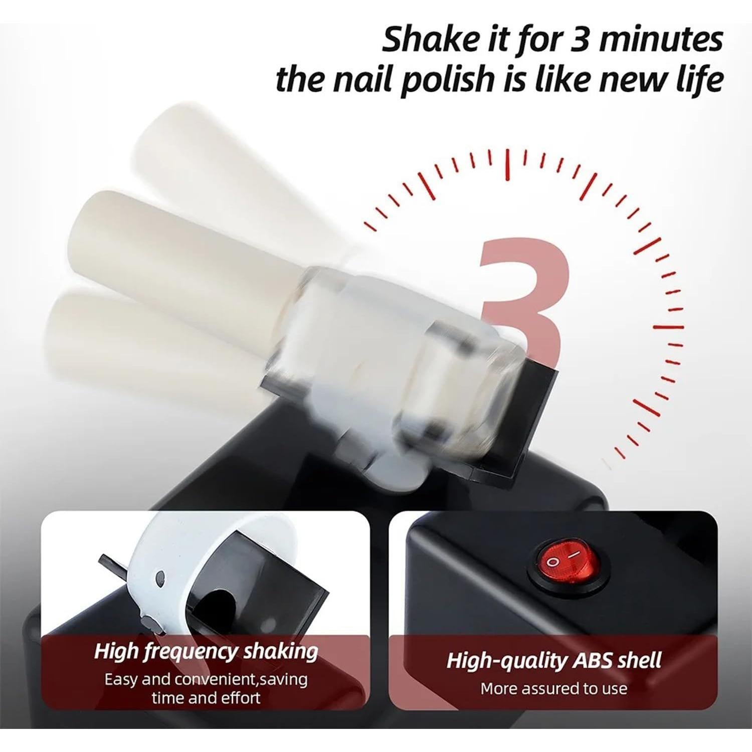 Mezcladora de Pintura para Uñas HUBEST 3200 RPM Negro