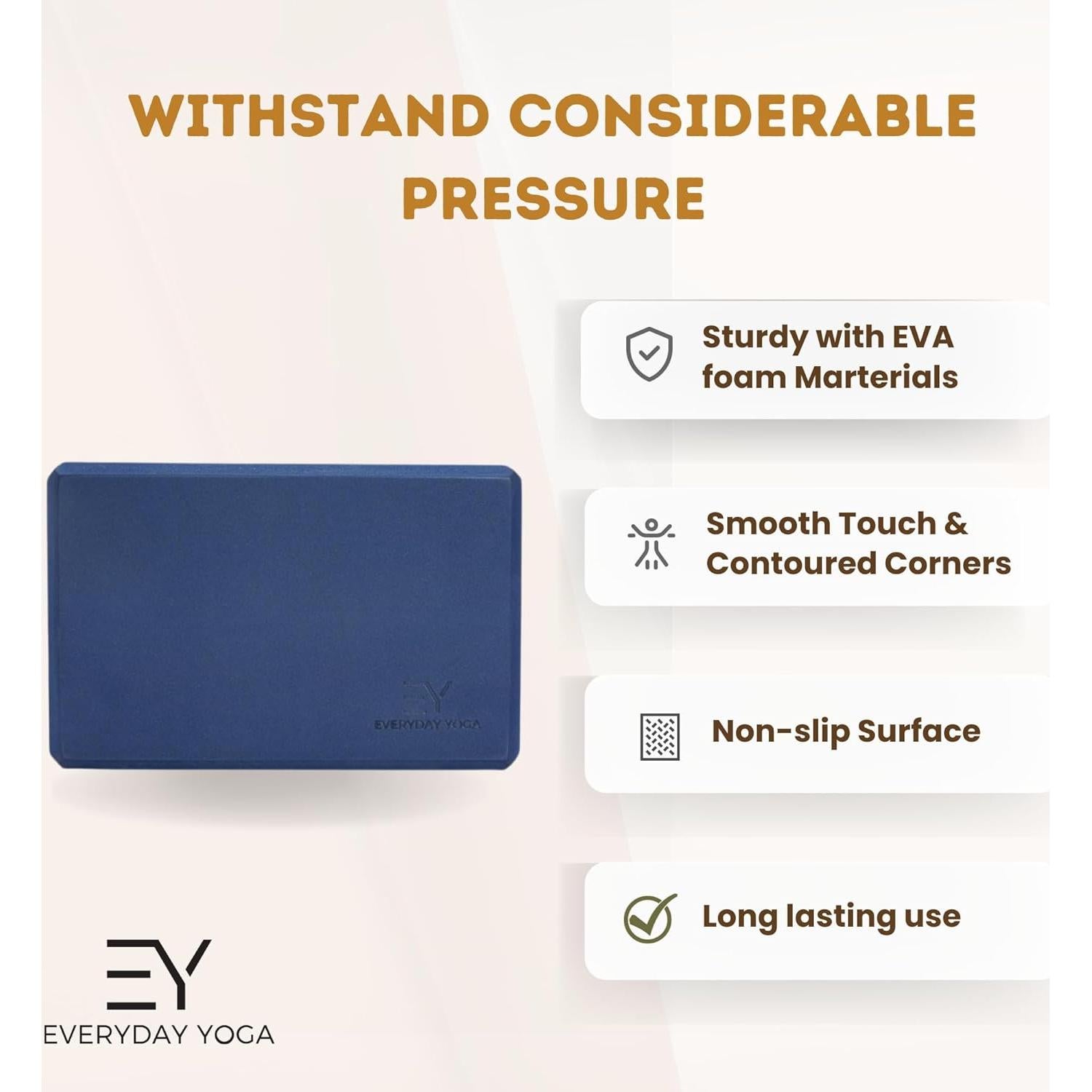 Bloques de Yoga Everyday Yoga Lila 22.86x15.24x10.16 cm