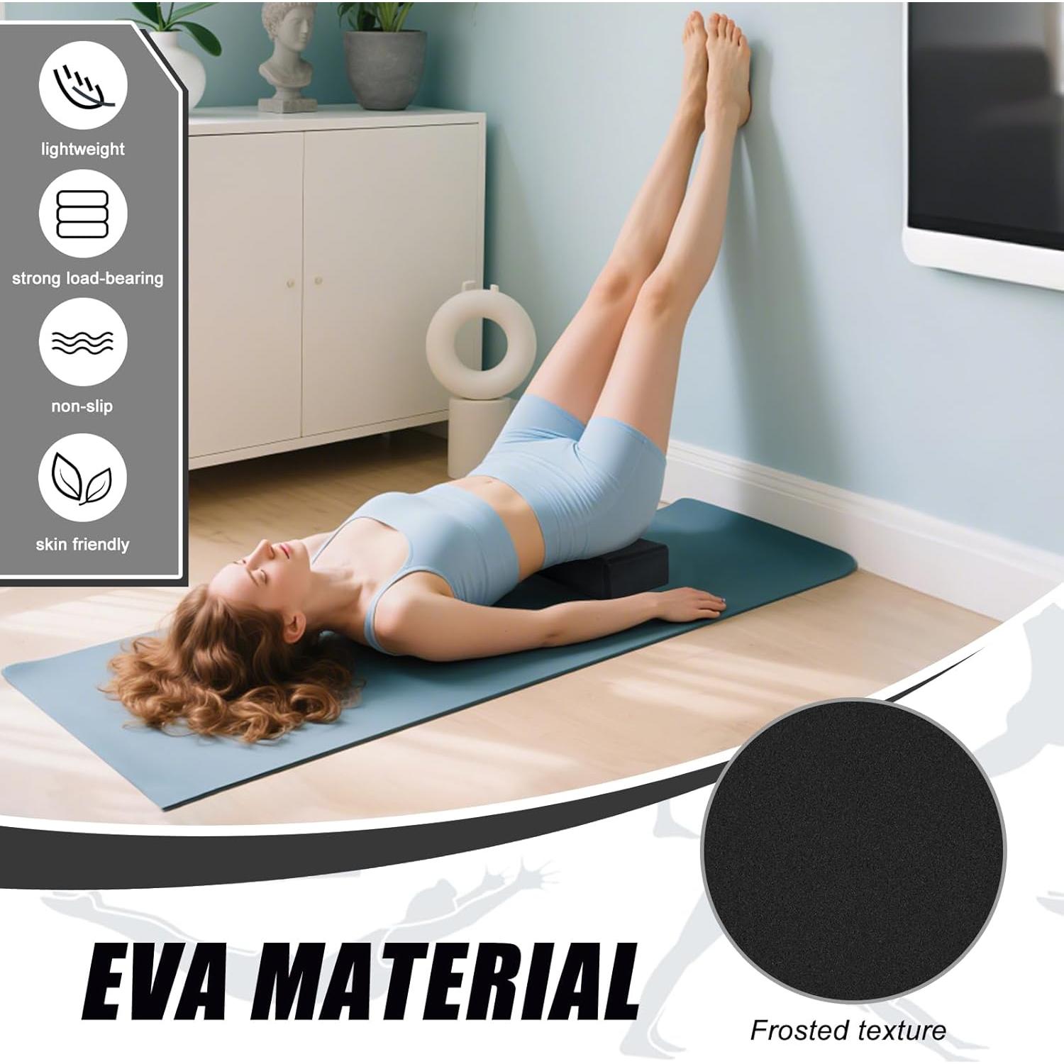 Juego de Bloques de Yoga RETON con Correas - 2 Piezas, EVA