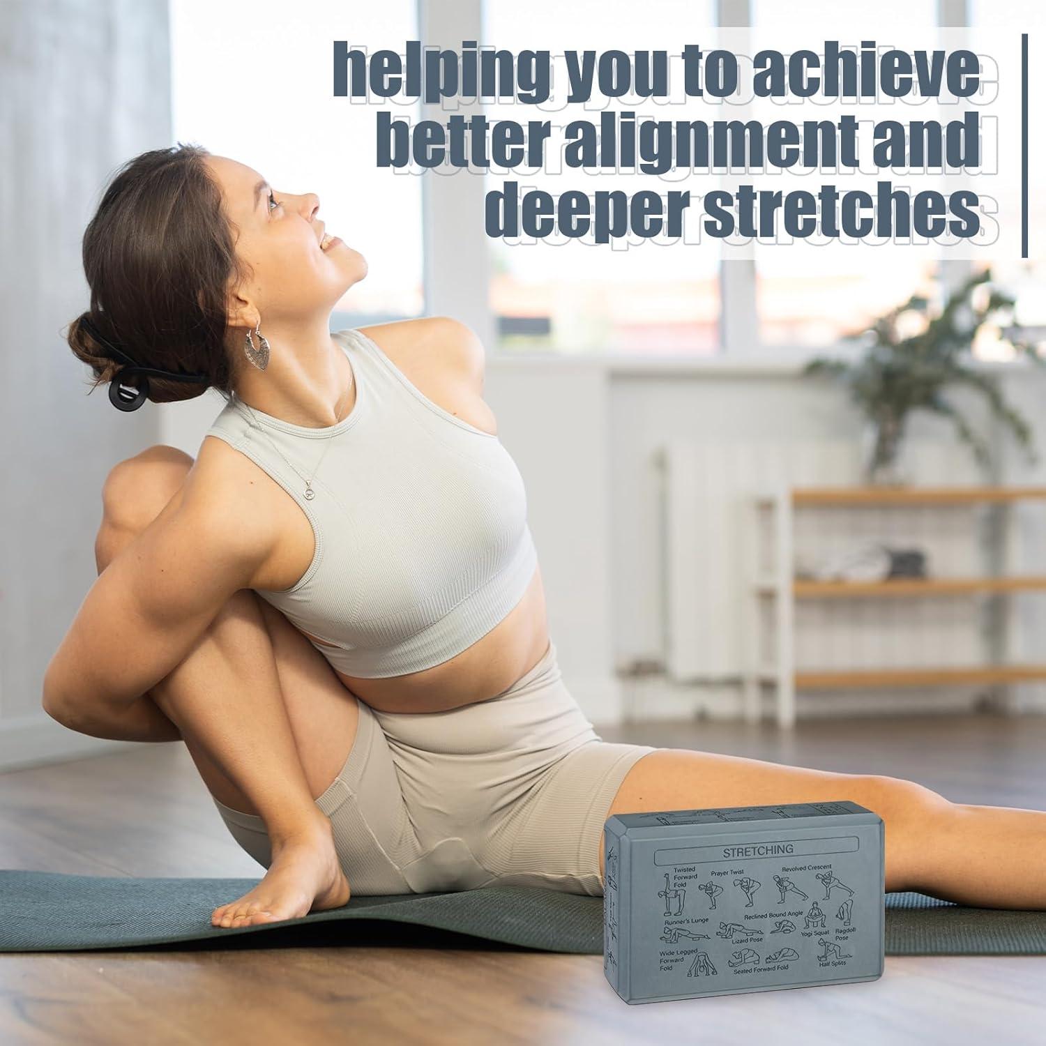 Bloques de Yoga de Corcho Halloscume - Paquete de 2 Unidades