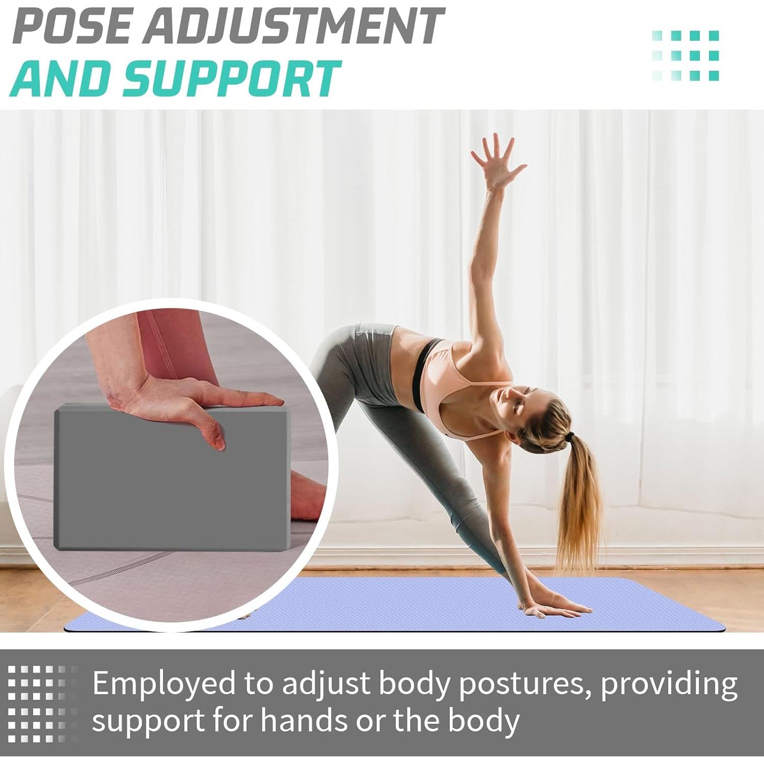 Bloques de Yoga 4 Pack Biguphate - Ladrillos EVA Antideslizantes