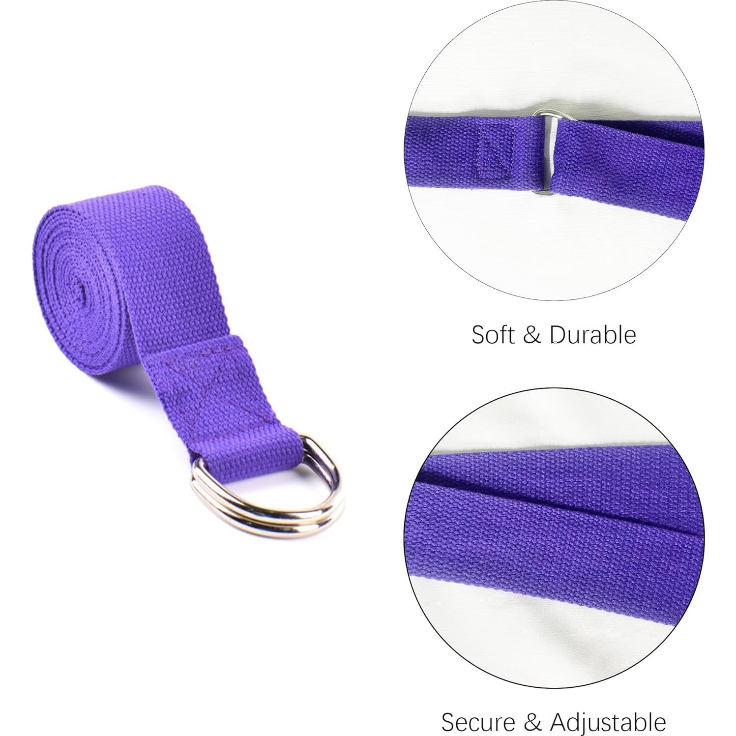 Juego de Accesorios de Yoga SAMTKA - 2 Bloques, Almohadillas, Rodillo