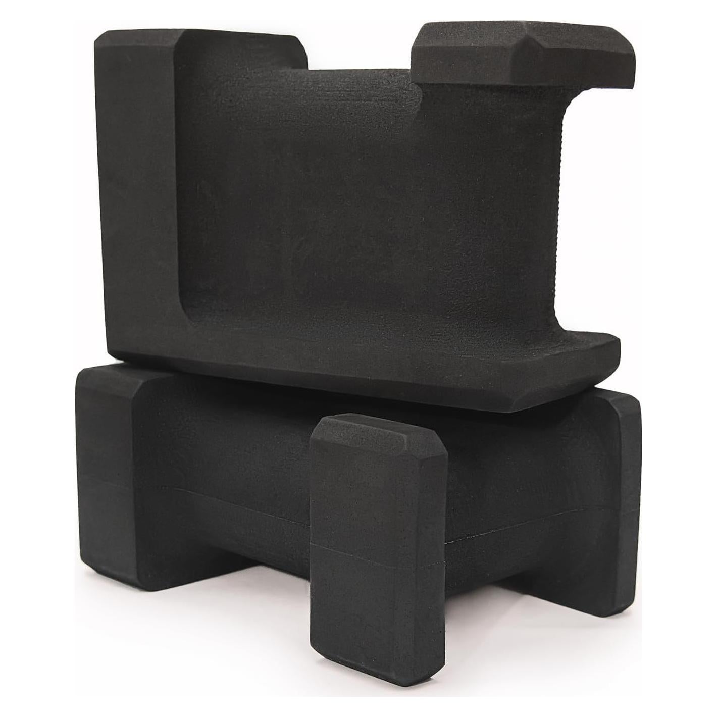 Bloques de Yoga Ergonómicos Lumia Wellness - 2 Piezas Negros