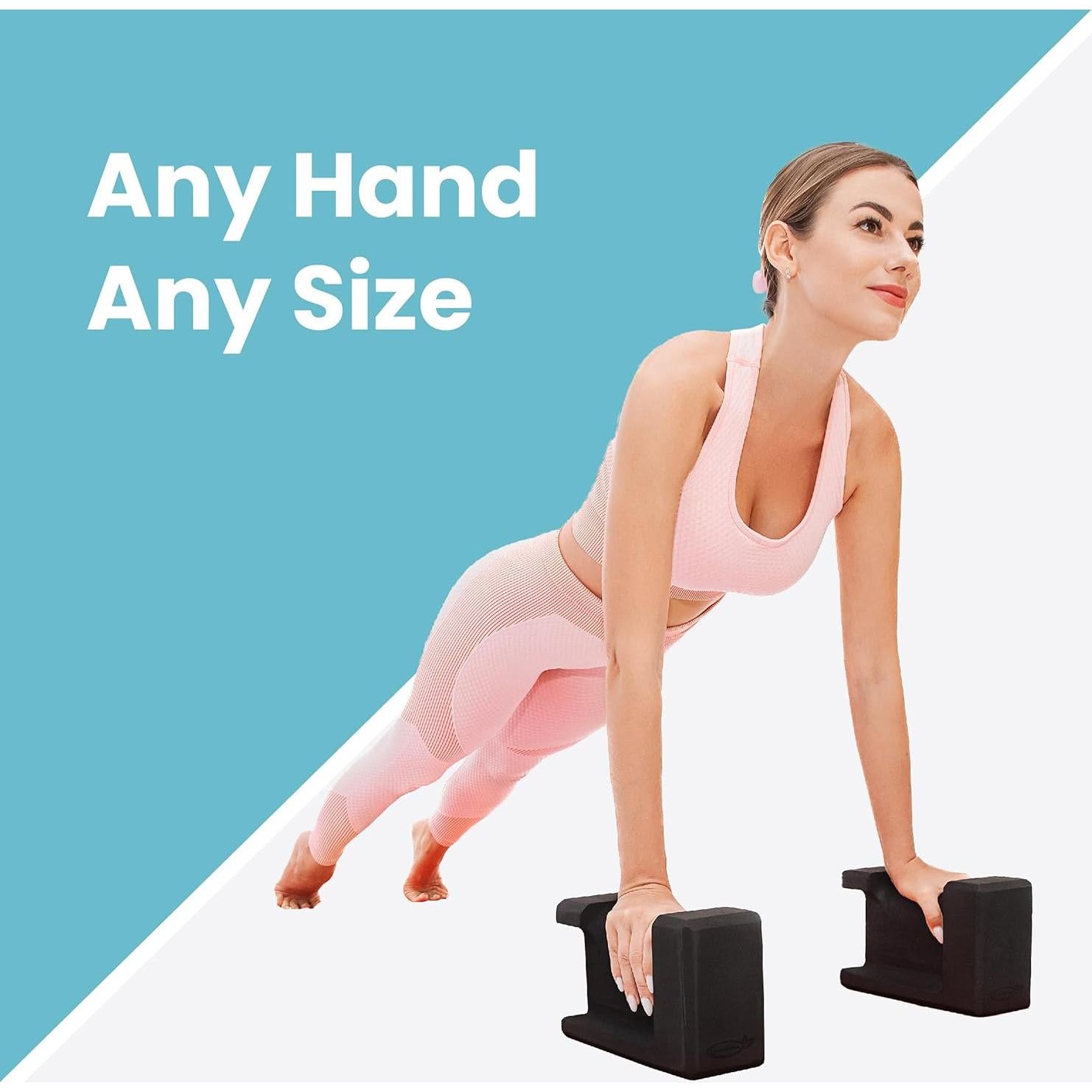 Bloques de Yoga Ergonómicos Lumia Wellness - 2 Piezas Negros