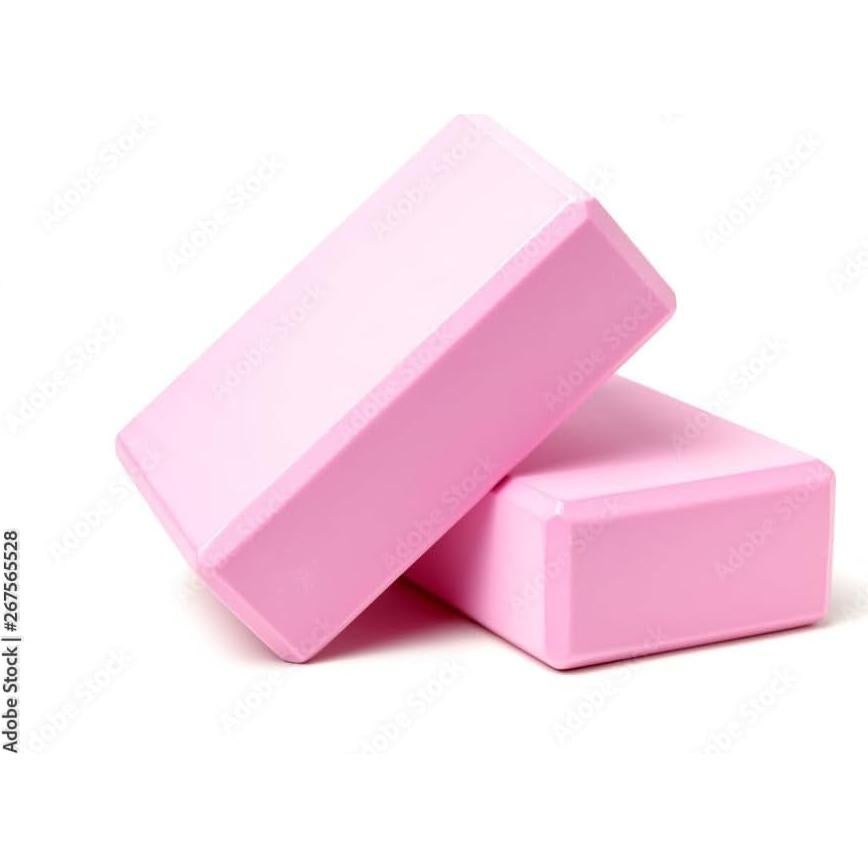 Bloques de Yoga 10xSport de Espuma EVA Rosa - 2 Piezas