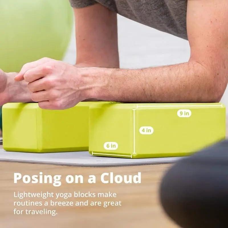 Bloques de Yoga 10xSport de Espuma EVA Rosa - 2 Piezas