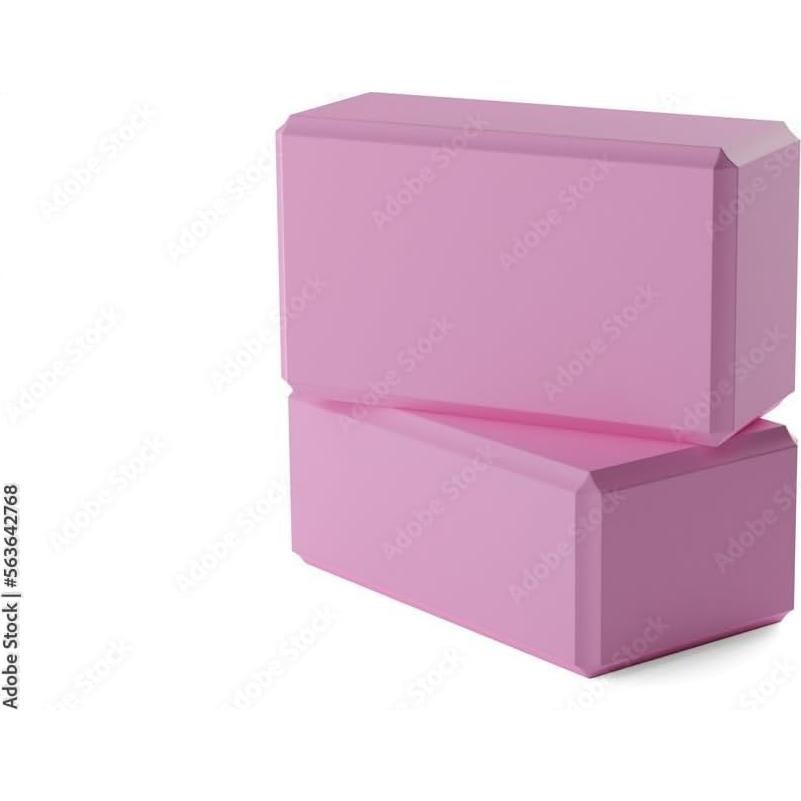 Bloques de Yoga 10xSport de Espuma EVA Rosa - 2 Piezas