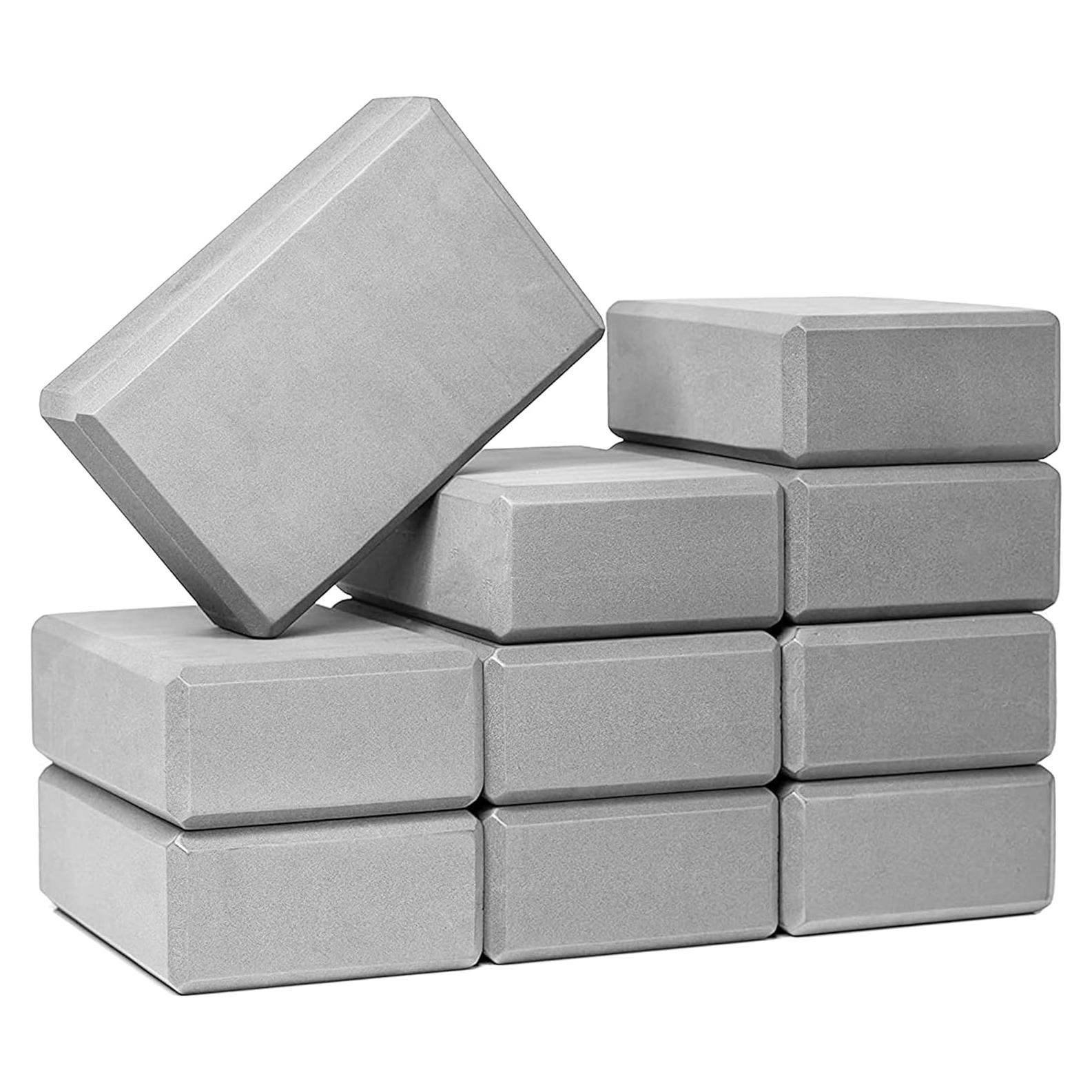 Bloques de Yoga Sunshine 10 Piezas Espuma EVA 7.62 cm Gris