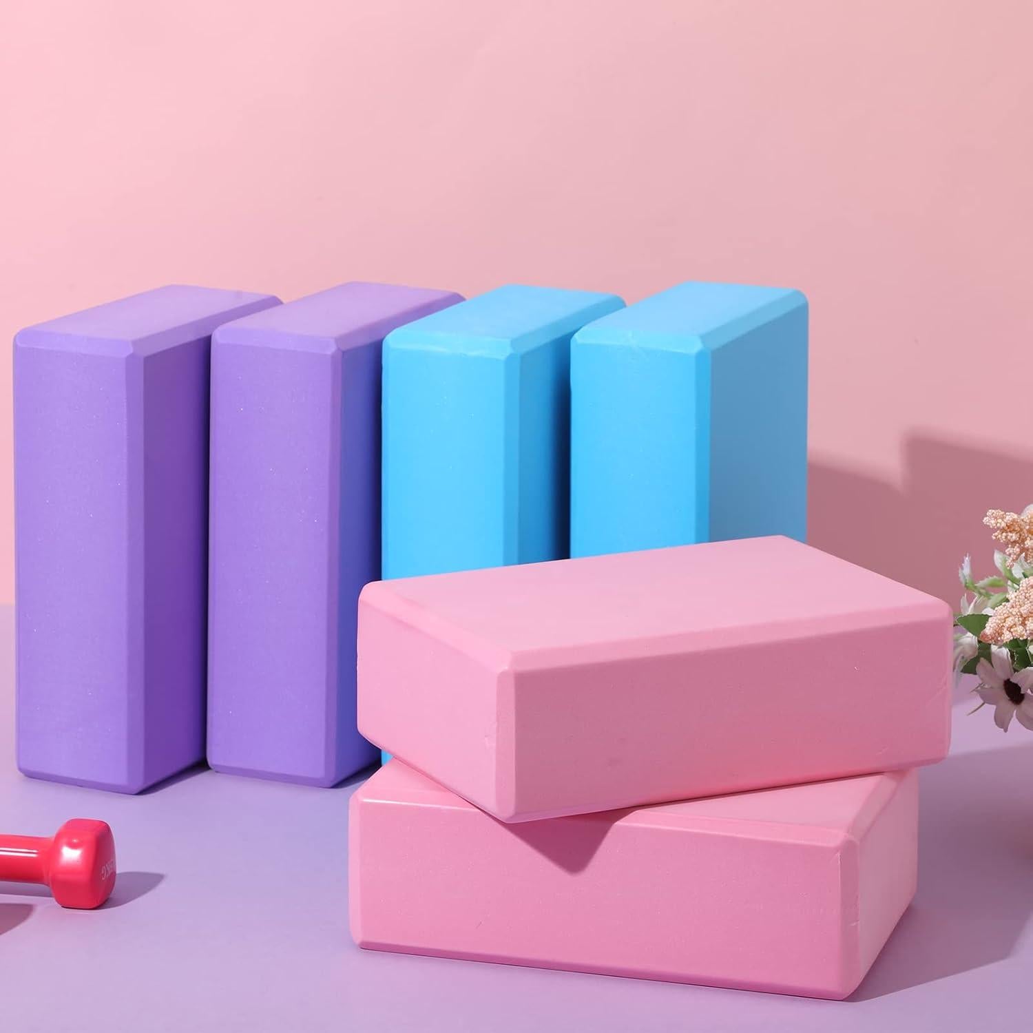 Bloques de Yoga Meooeck 30 Pcs Espuma EVA Antideslizante 23x15x7.5cm