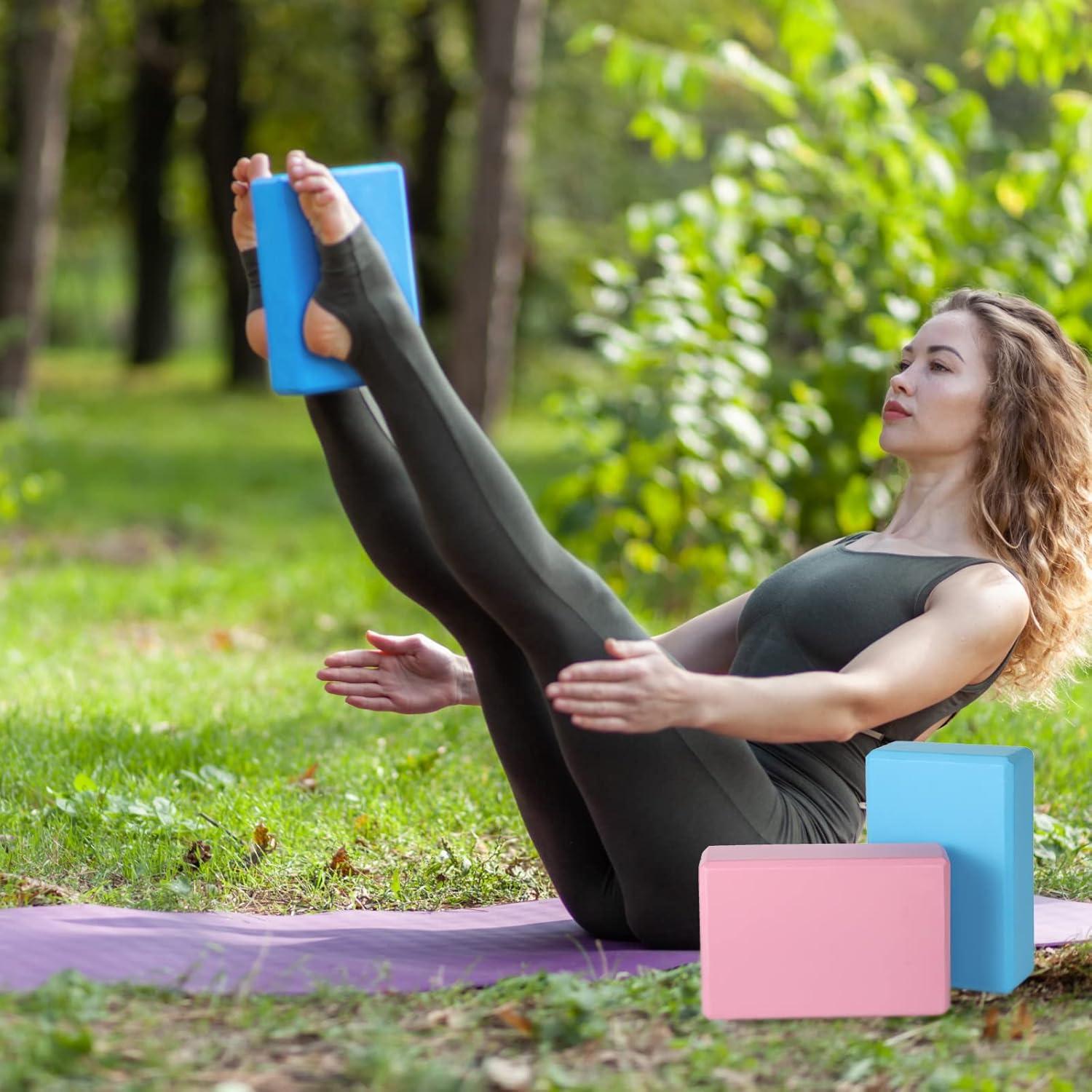 Bloques de Yoga Meooeck 30 Pcs Espuma EVA Antideslizante 23x15x7.5cm