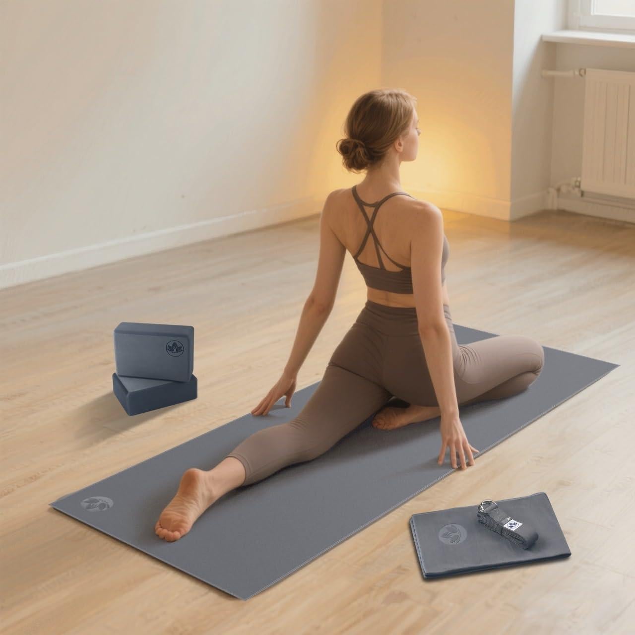 Kit de Yoga Completo Clever Yoga 7 Piezas - Alfombrilla 6mm