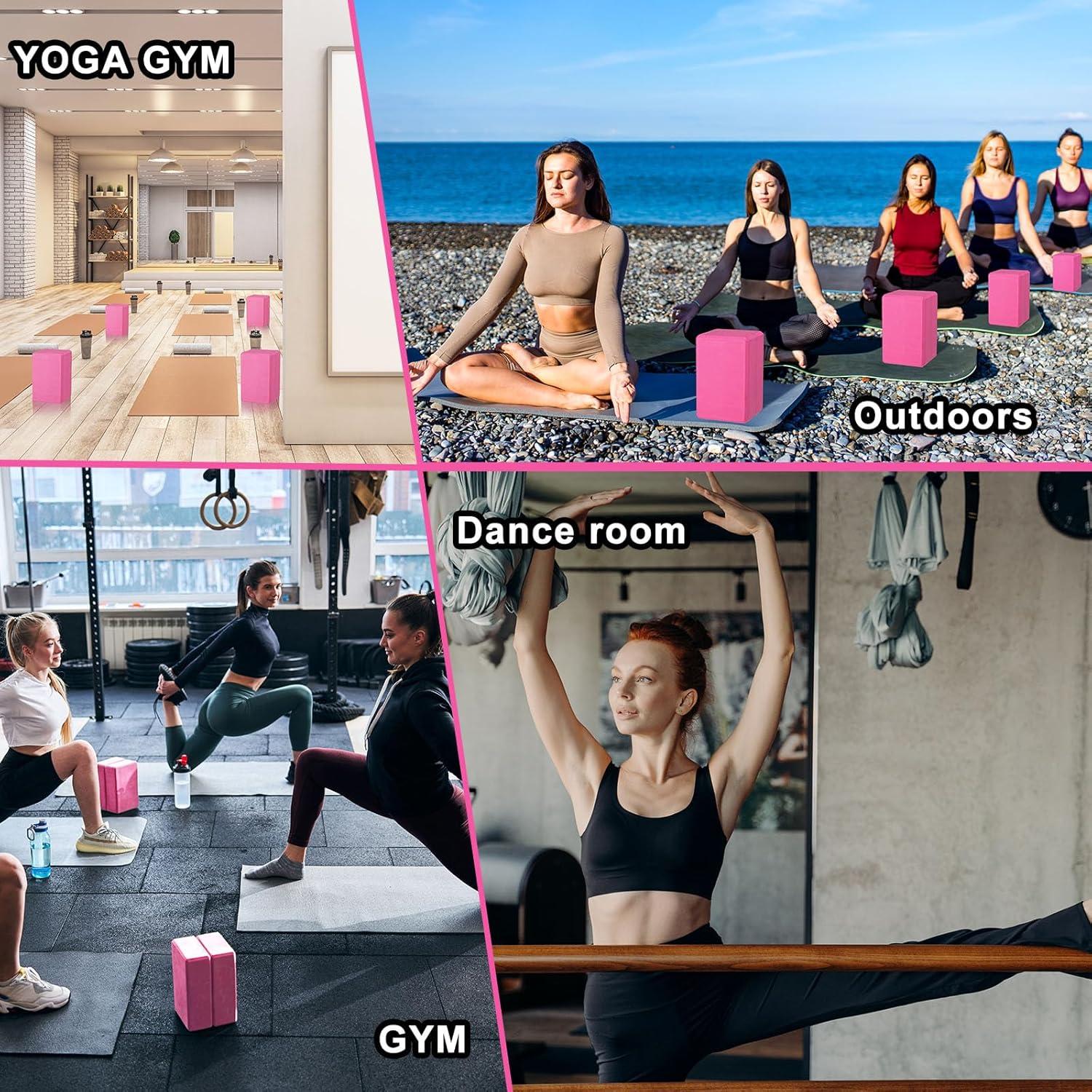 20 Bloques de Yoga EVA Antideslizantes Honoson 23x15x7.5 cm