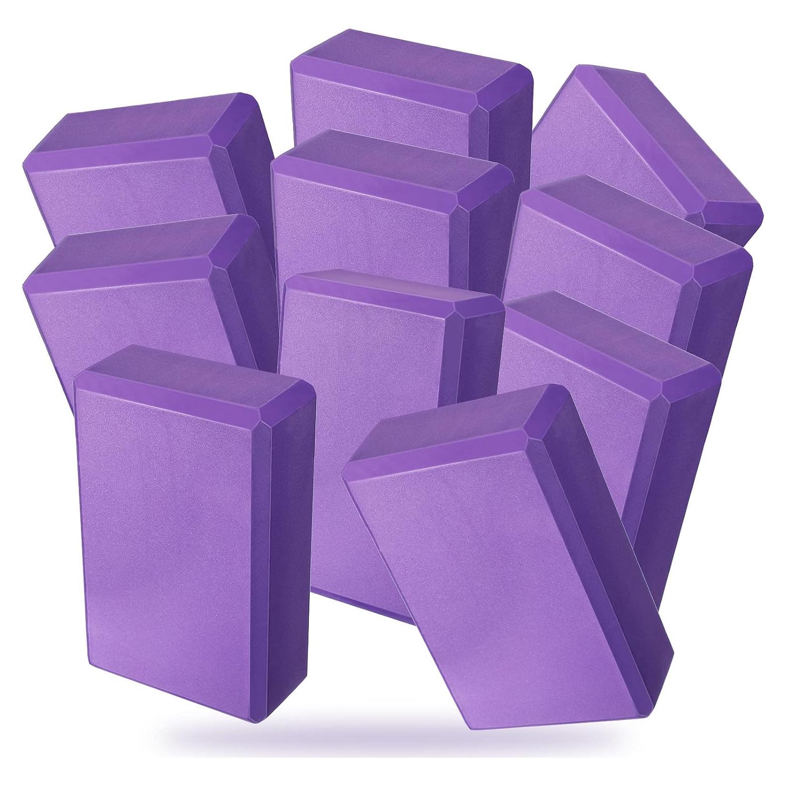 10 Bloques de Yoga EVA Hungdao Antideslizantes 23x15x7.6cm