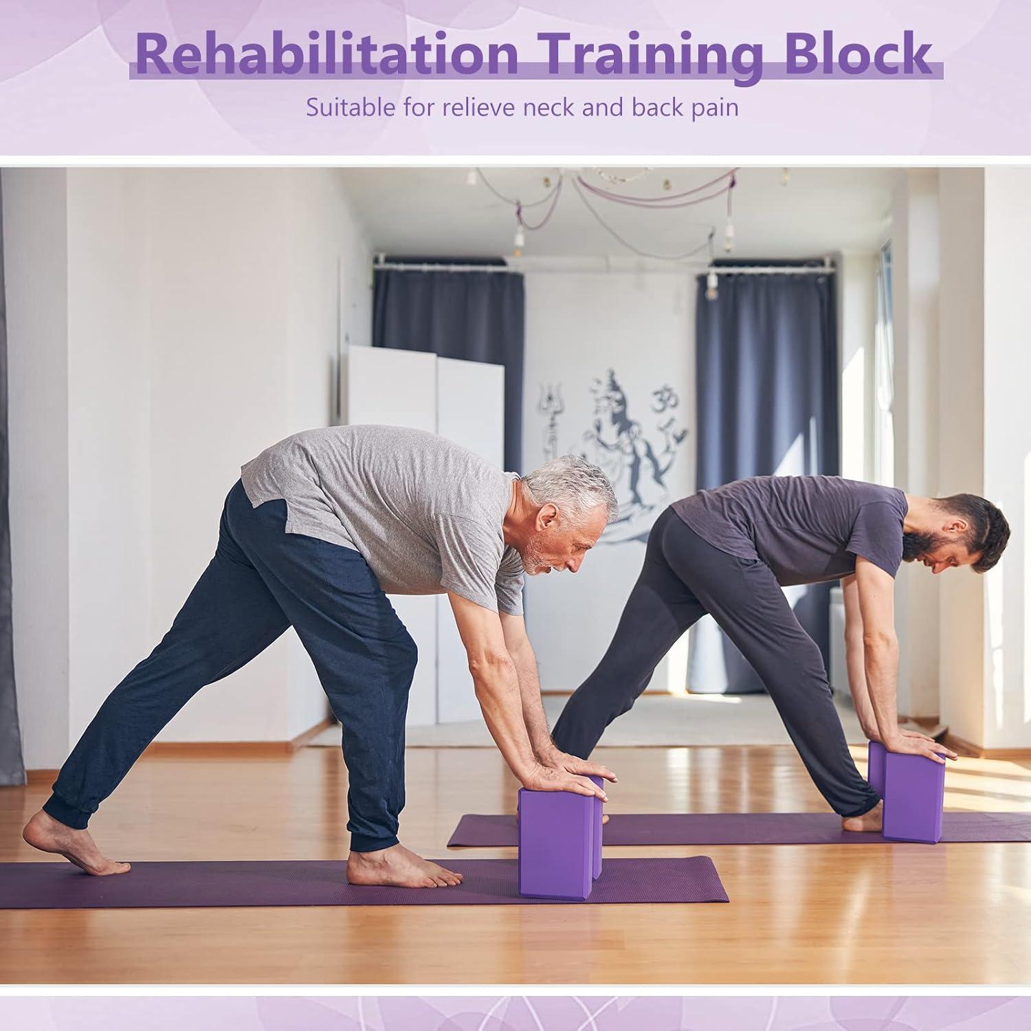 10 Bloques de Yoga EVA Hungdao Antideslizantes 23x15x7.6cm