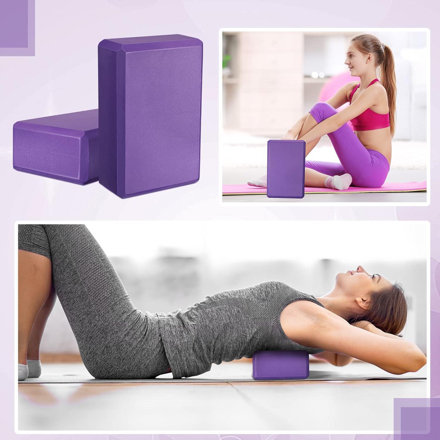 10 Bloques de Yoga EVA Hungdao Antideslizantes 23x15x7.6cm