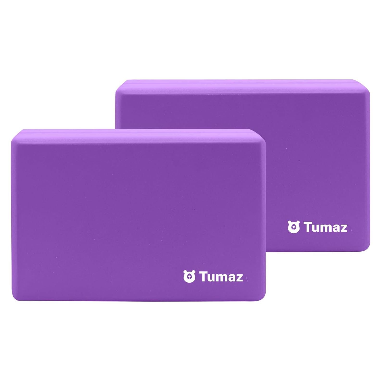 Bloques de Yoga Tumaz 2 Pack con Correa - Espuma EVA Antideslizante