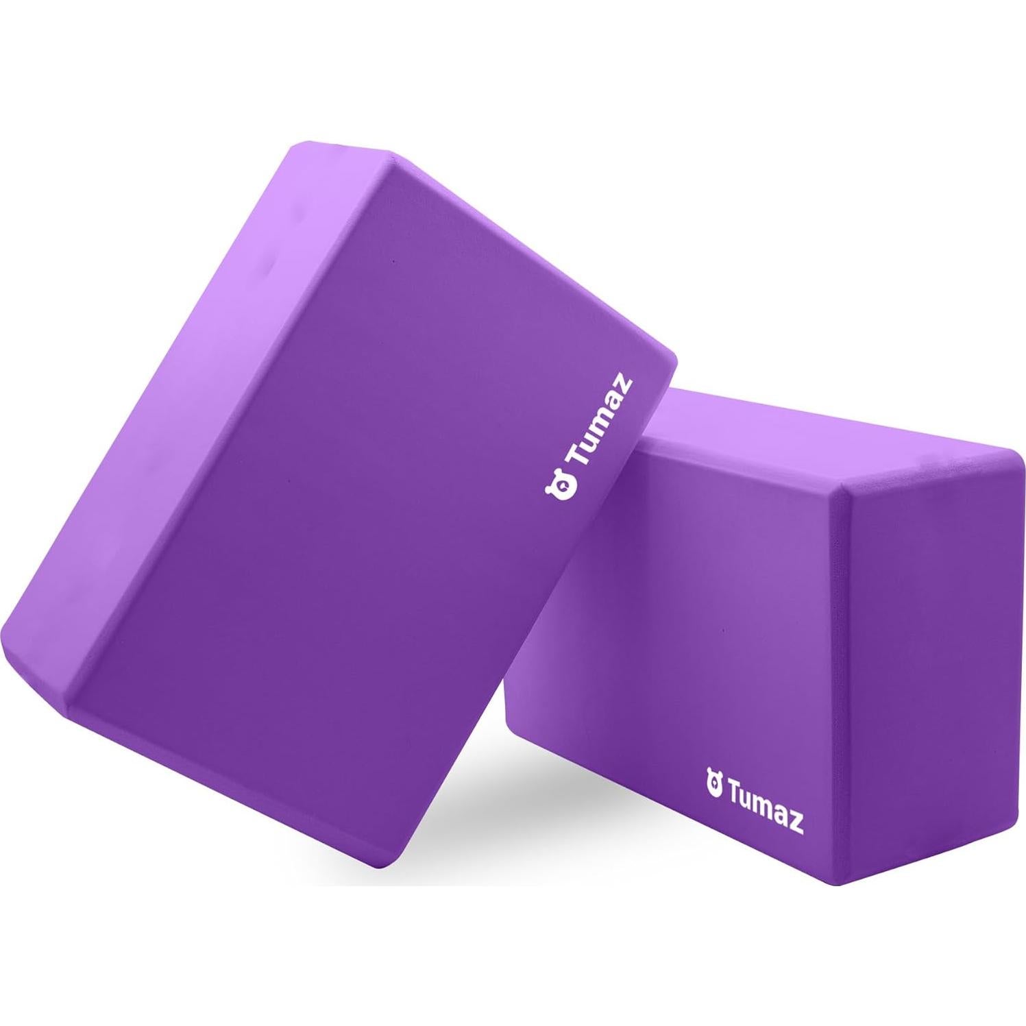 Bloques de Yoga Tumaz 2 Pack con Correa - Espuma EVA Antideslizante