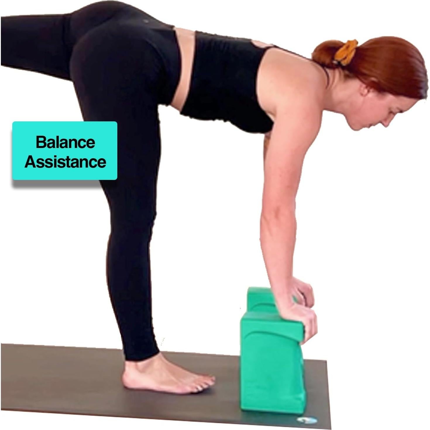 Bloque de Muñeca Yoga-Grip Verde Azulado - Juego de 2