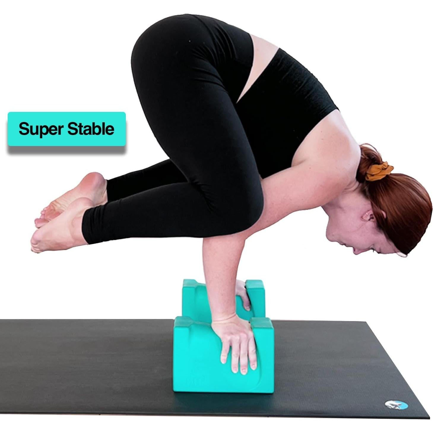 Bloque de Muñeca Yoga-Grip Verde Azulado - Juego de 2