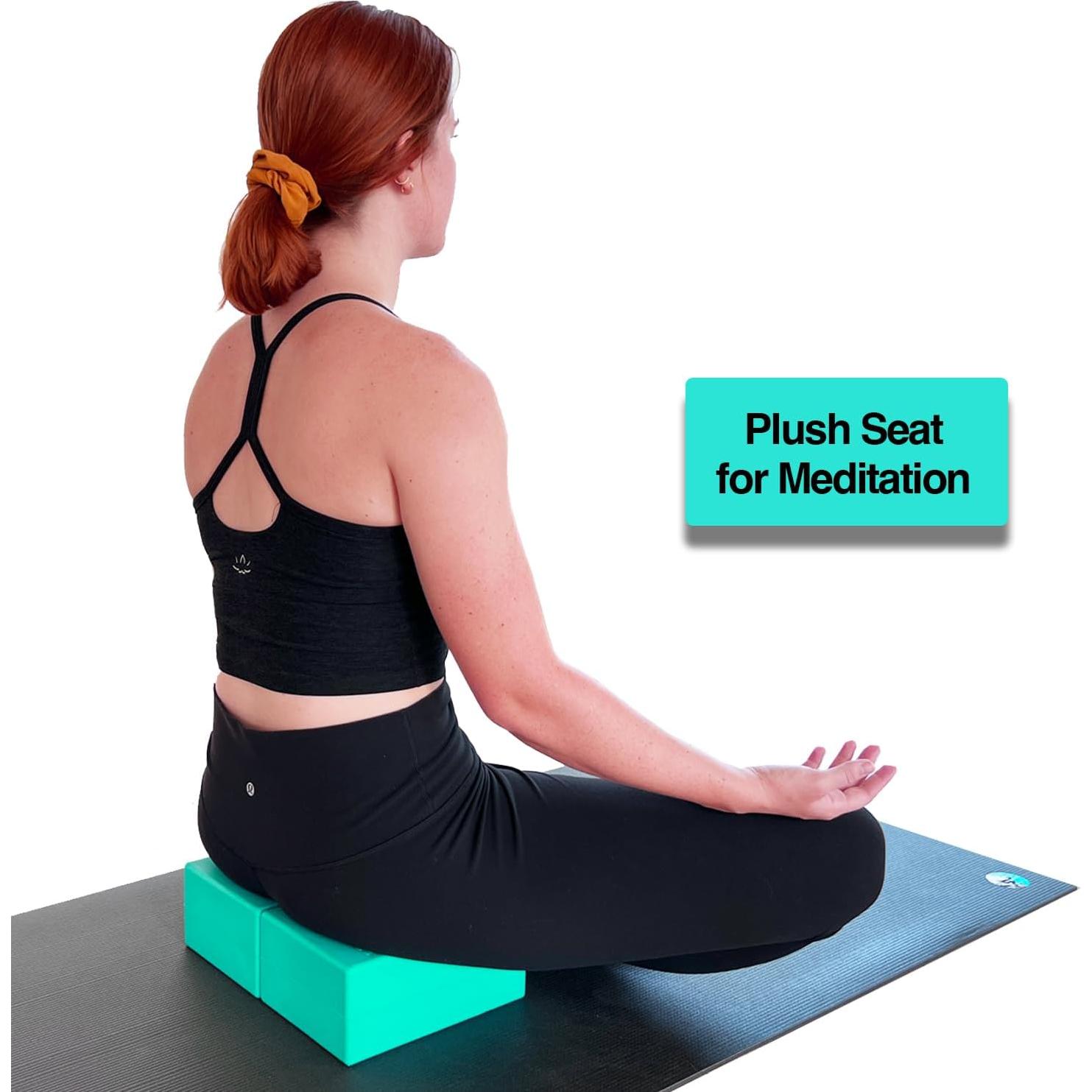 Bloque de Muñeca Yoga-Grip Verde Azulado - Juego de 2