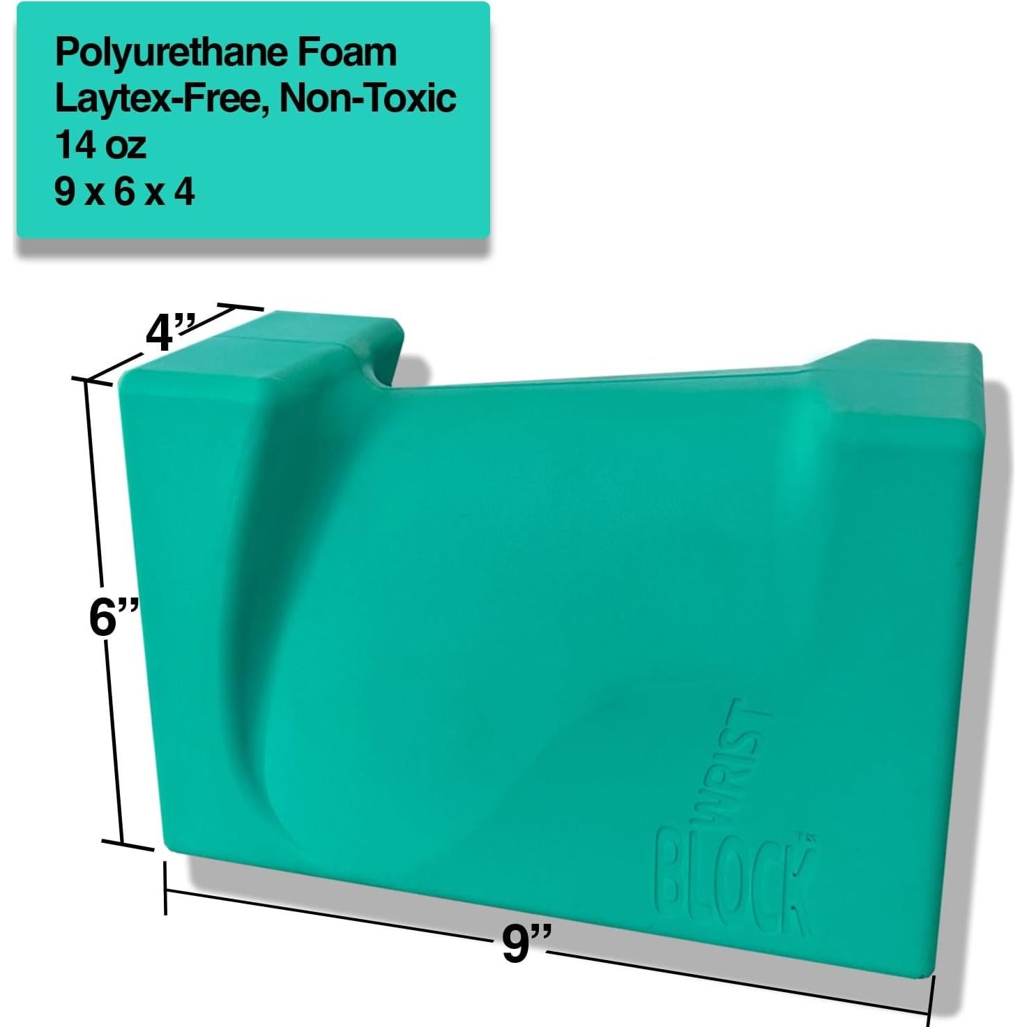 Bloque de Muñeca Yoga-Grip Verde Azulado - Juego de 2