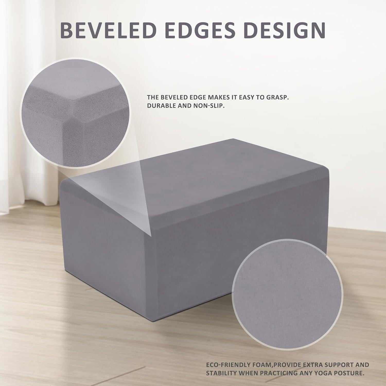 Esterilla de Yoga Fitvids 1/4'' Alta Densidad Antidesgarro Gris