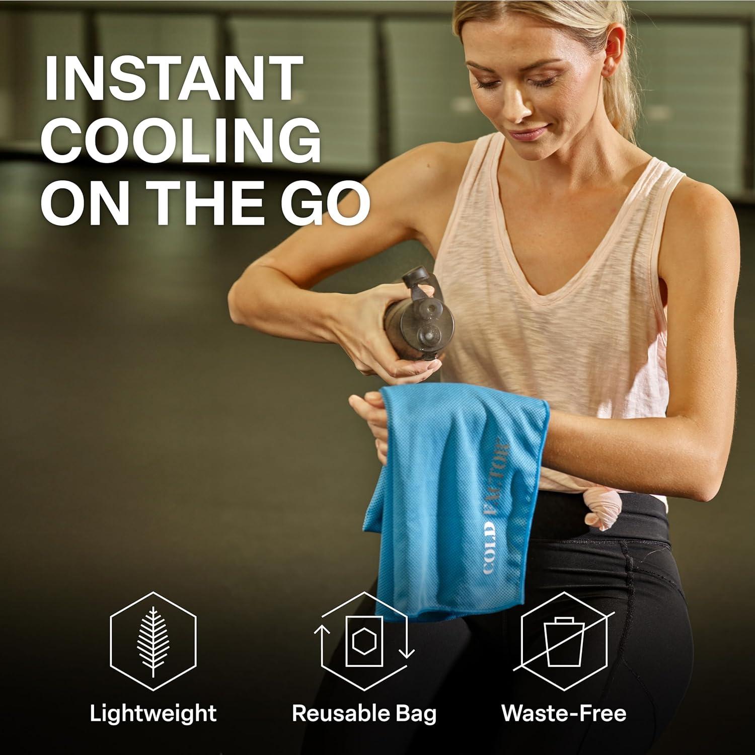 Toalla de Enfriamiento COLD FACTOR Azul 76.2x38.1cm UPF 50+