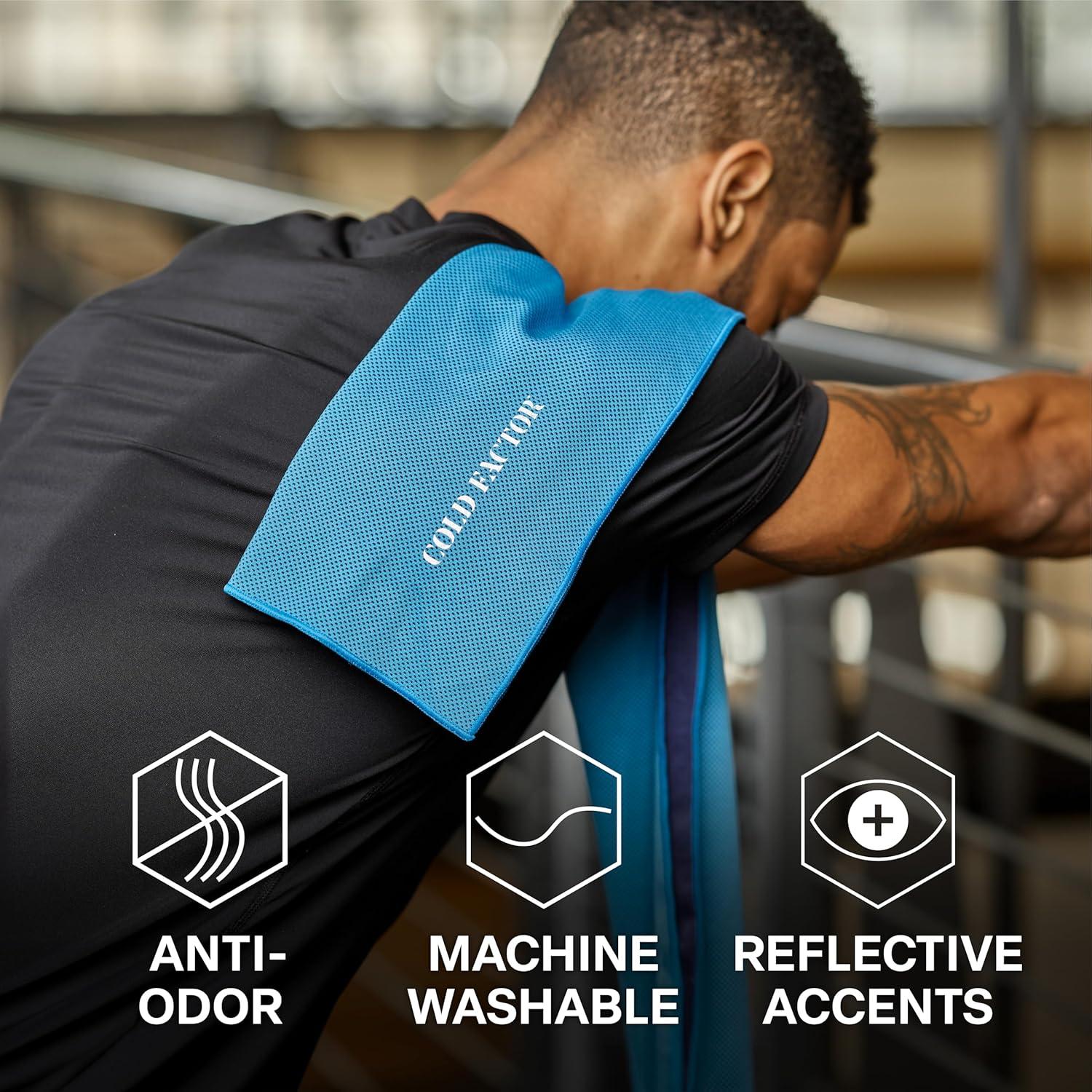 Toalla de Enfriamiento COLD FACTOR Azul 76.2x38.1cm UPF 50+