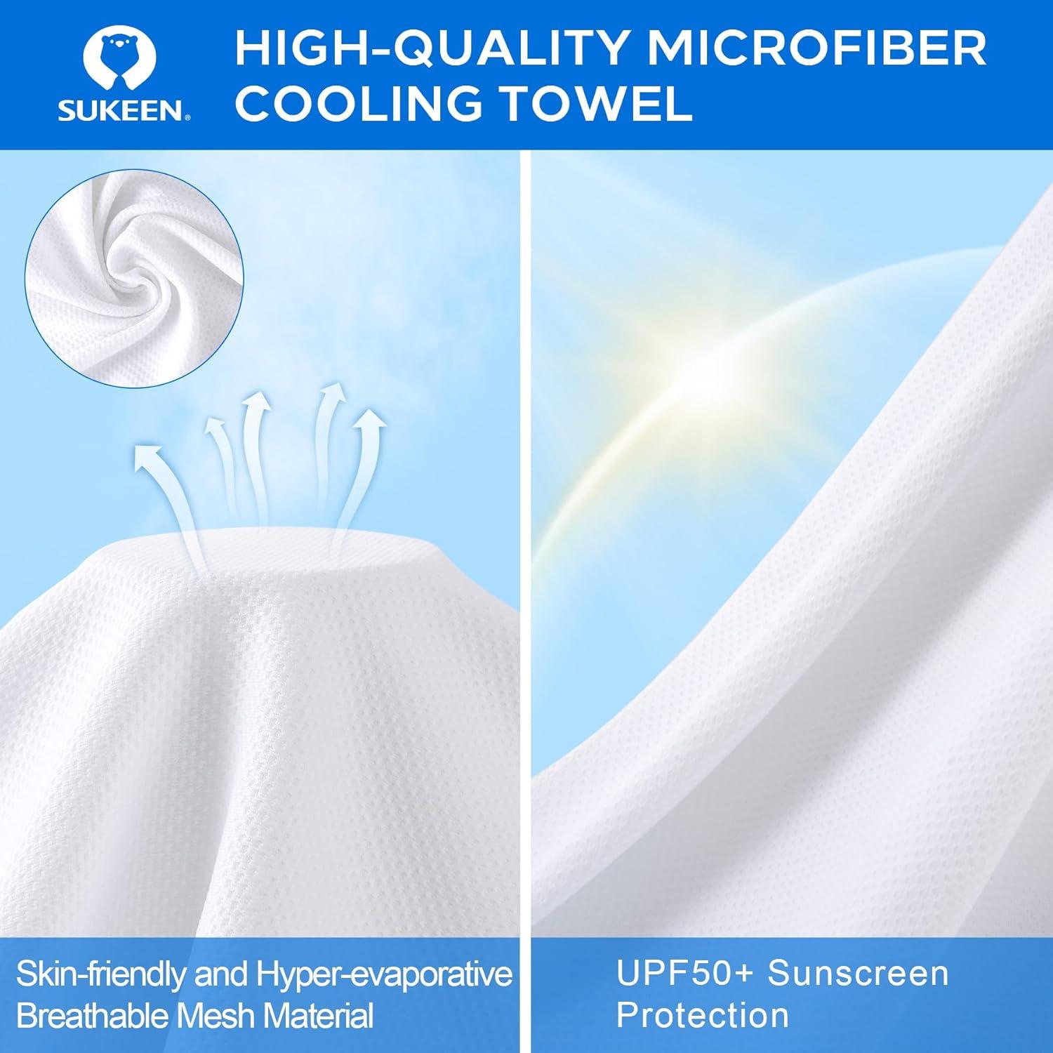 Toallas Enfriadoras Sukeen 4 Unidades Microfibra 101.6x30.5cm