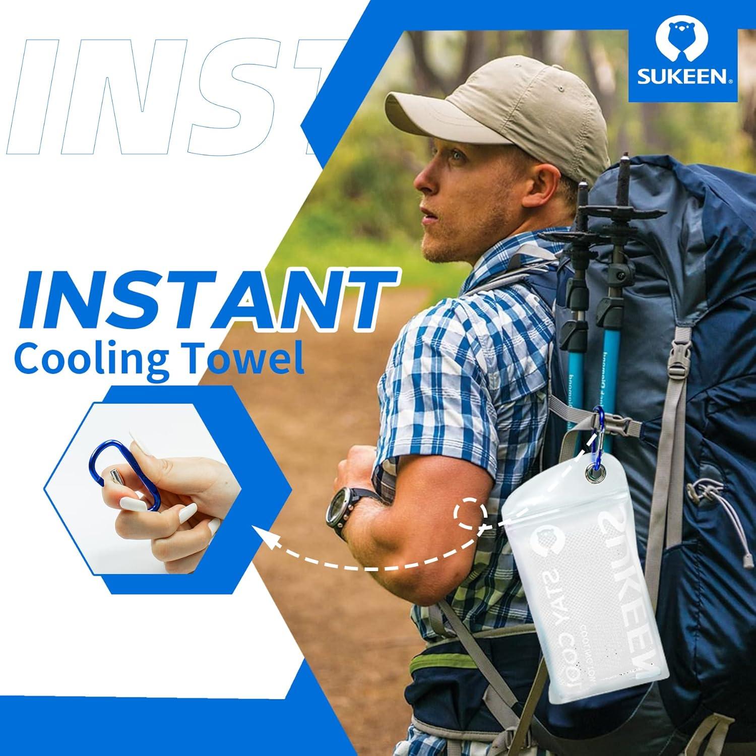 Toallas Enfriadoras Sukeen 4 Unidades Microfibra 101.6x30.5cm