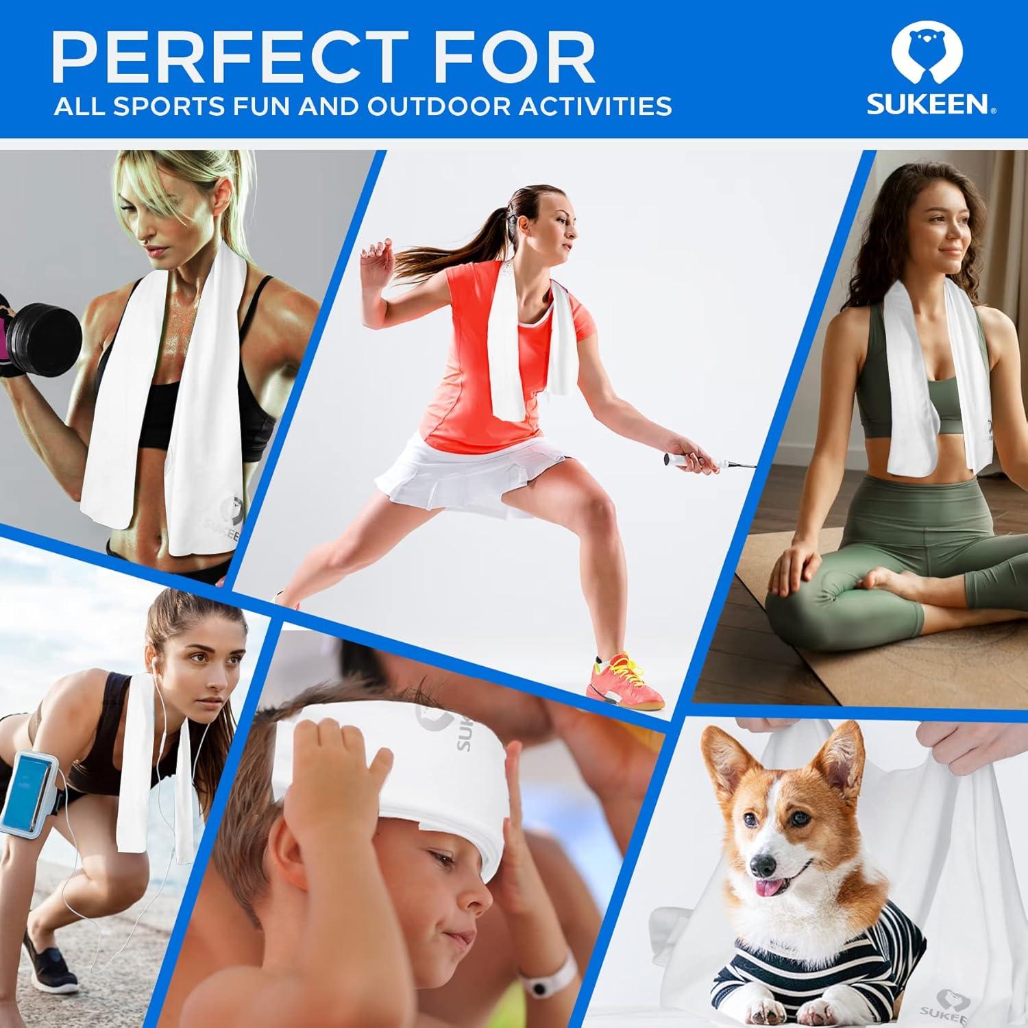 Toallas Enfriadoras Sukeen 4 Unidades Microfibra 101.6x30.5cm