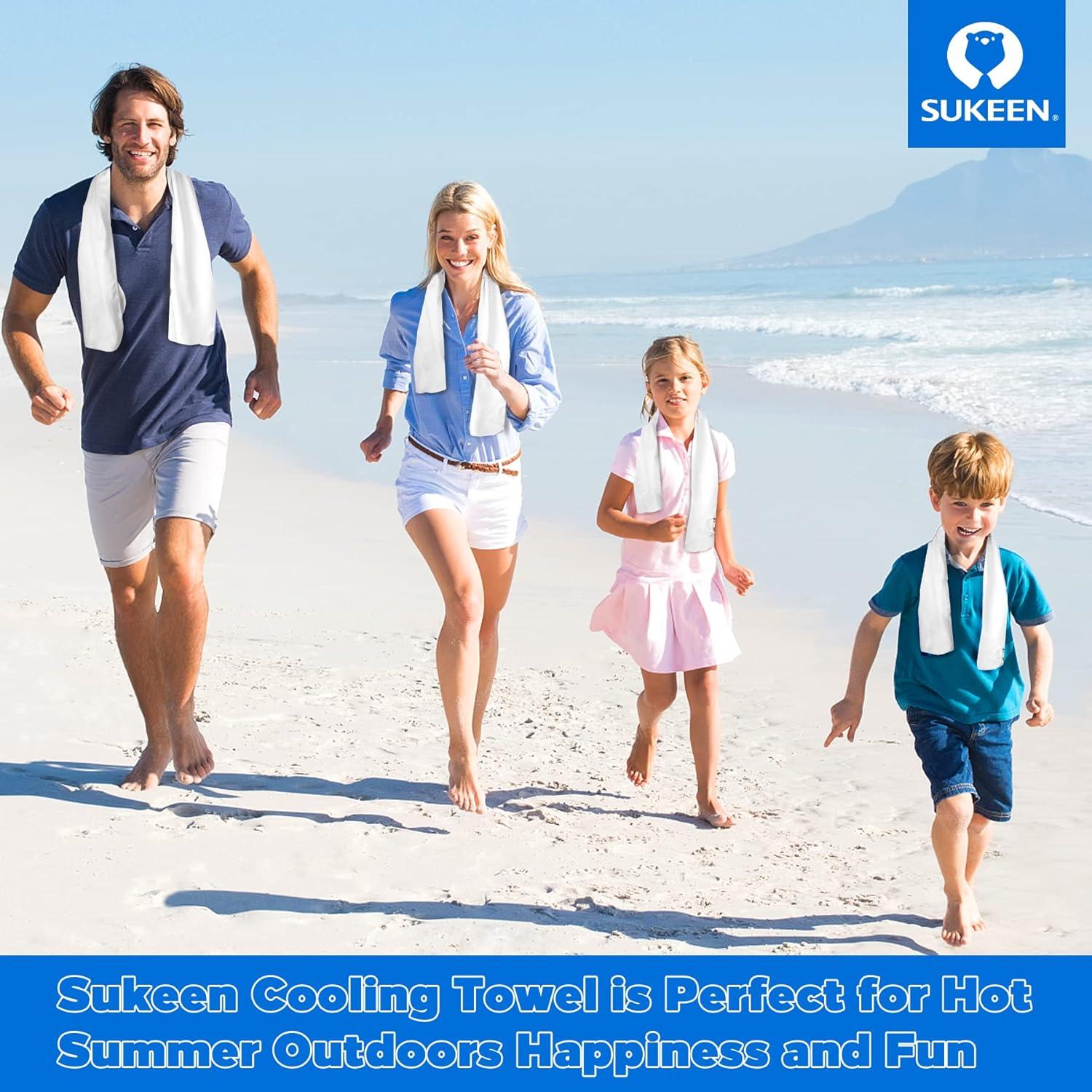 Toallas Enfriadoras Sukeen 4 Unidades Microfibra 101.6x30.5cm