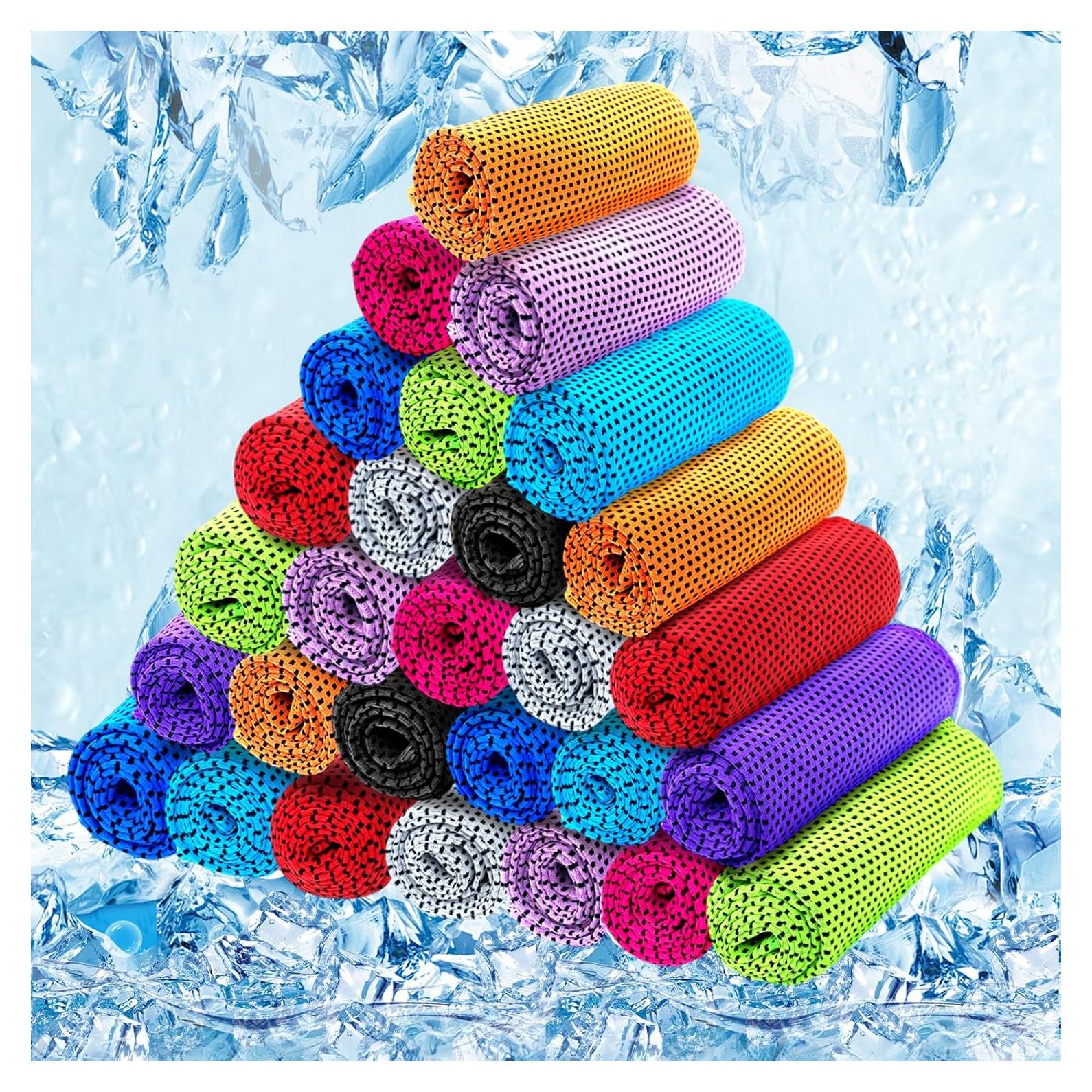 30 Toallas Enfriadoras Multicolor Xanllaxa 30x80cm para Deportes