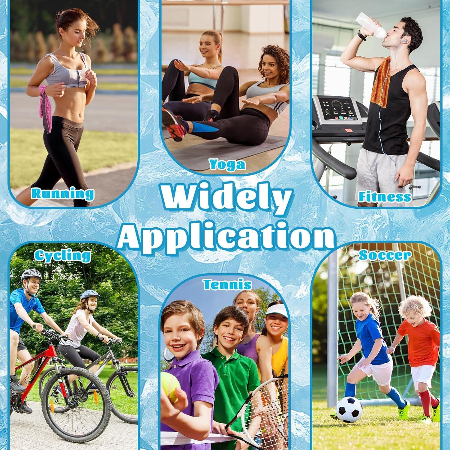 30 Toallas Enfriadoras Multicolor Xanllaxa 30x80cm para Deportes