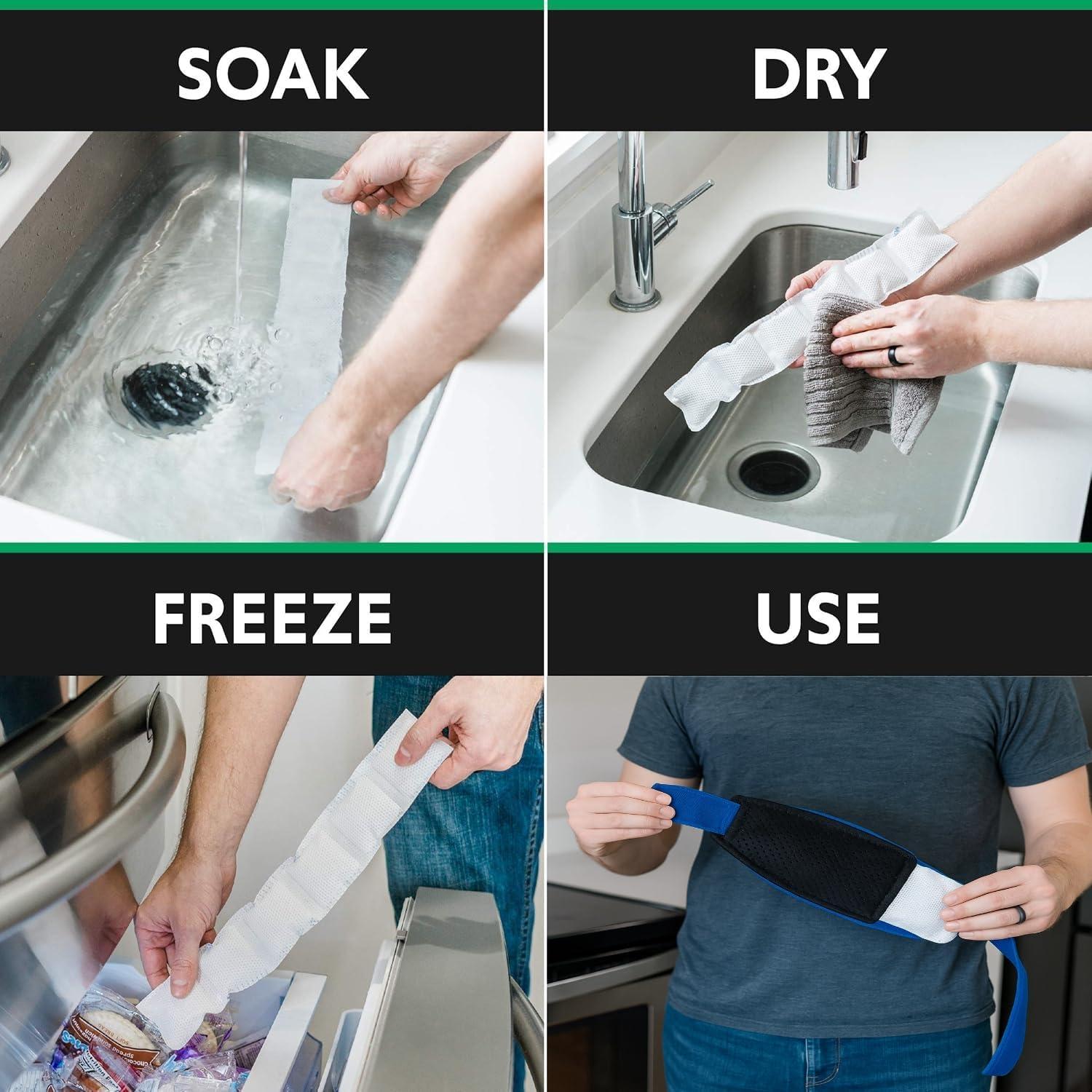 Bandana Ice Wraptor Heat Wave + 4 Inserts Reutilizables