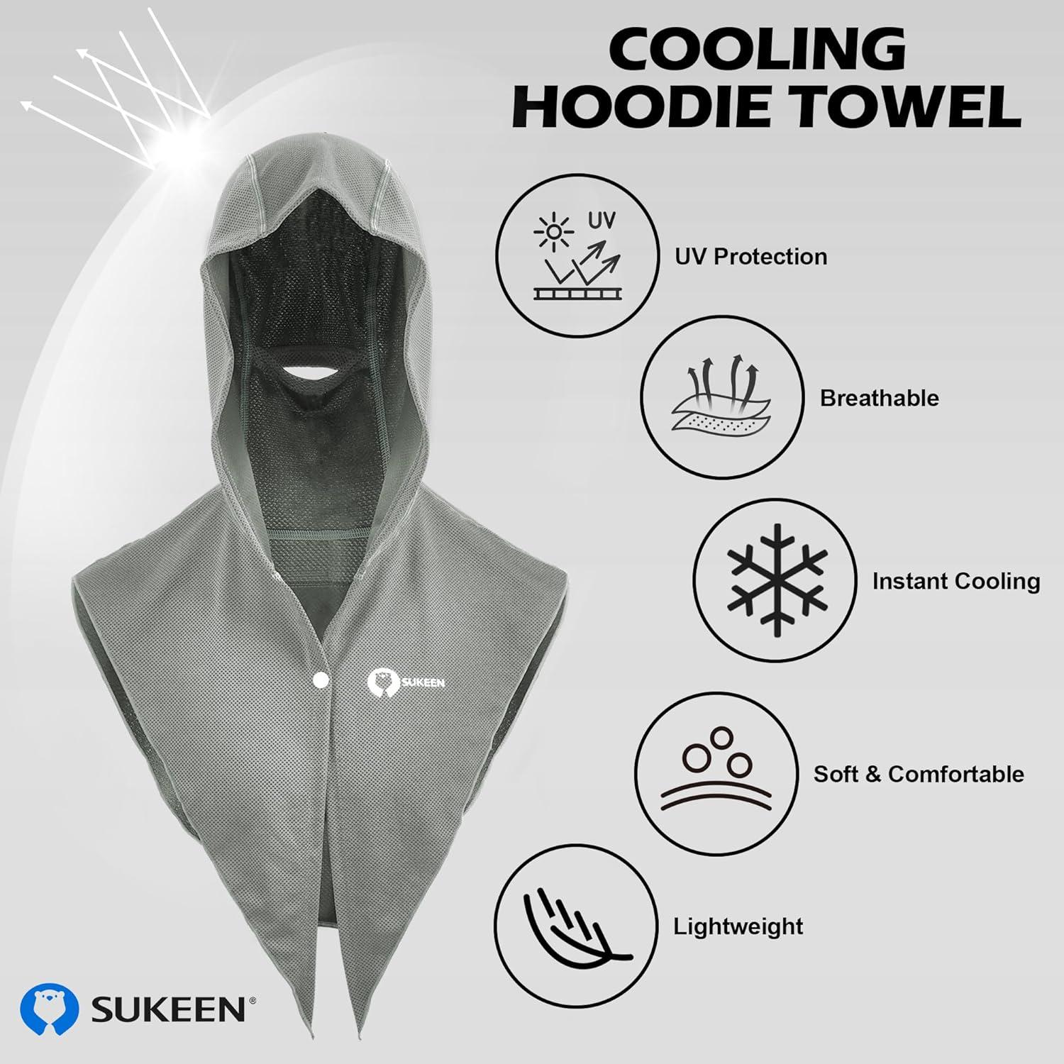 Toalla con Capucha Sukeen de Enfriamiento Rápido 101.6x30.5cm