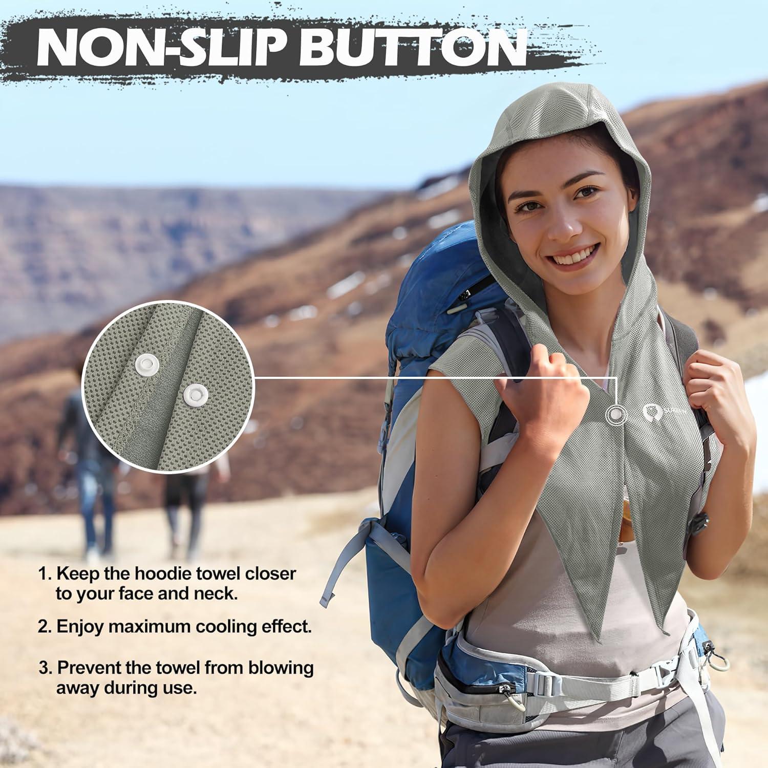 Toalla con Capucha Sukeen de Enfriamiento Rápido 101.6x30.5cm