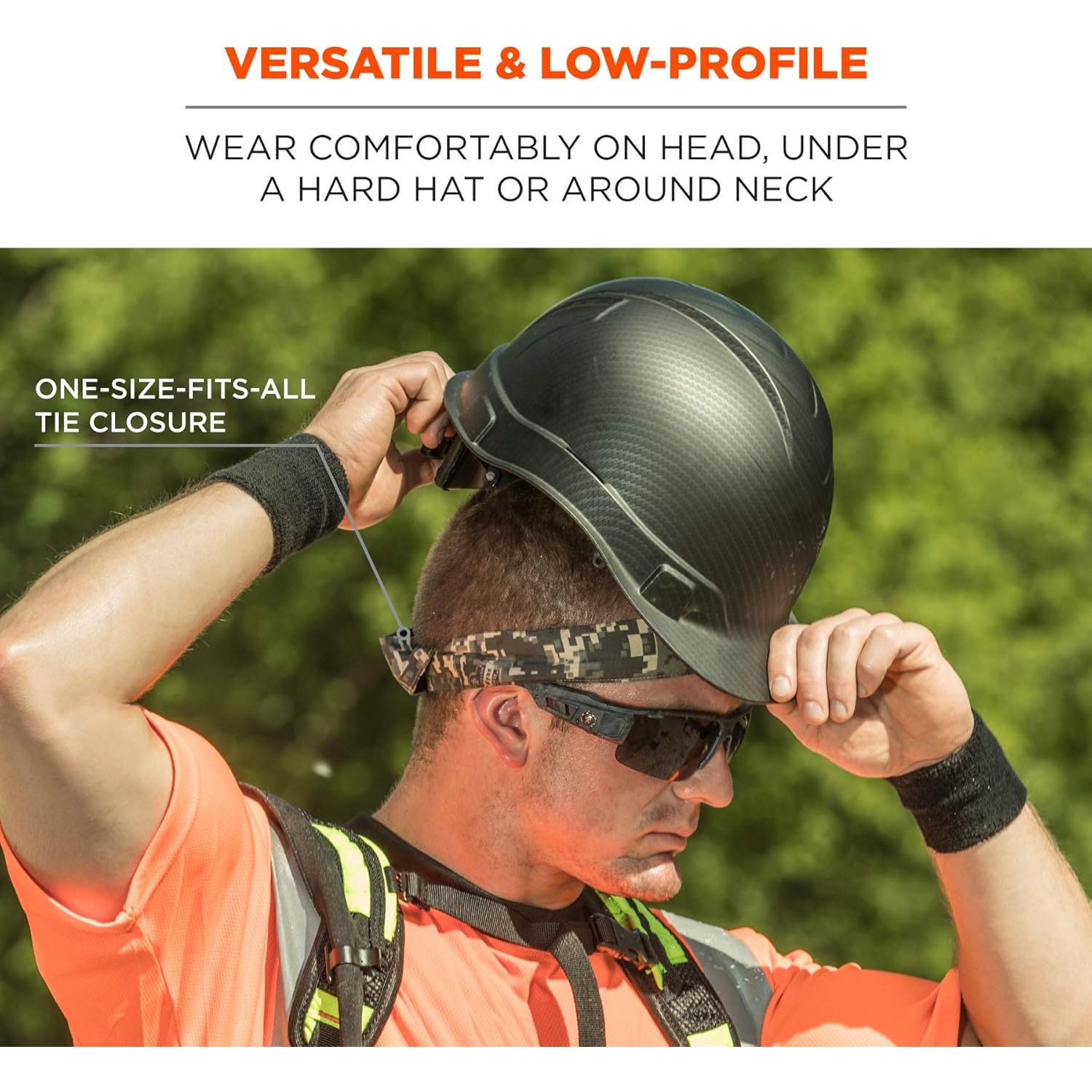 Bandana Refrigerante Ergodyne Chill-Its 6700CT, Azul, Paquete de 2