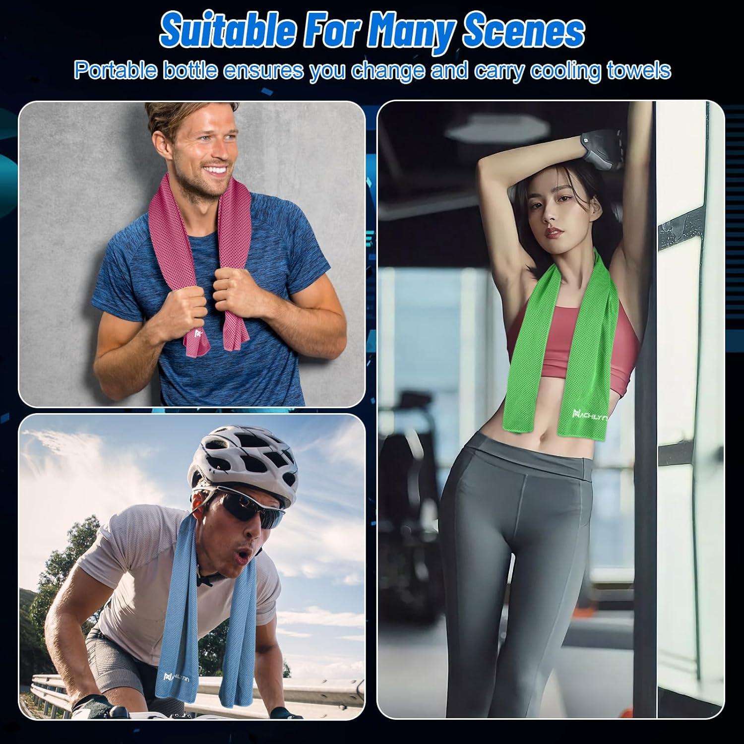 Toallas Enfriadoras NACHLYNN 4 Piezas 101.6x30.5cm