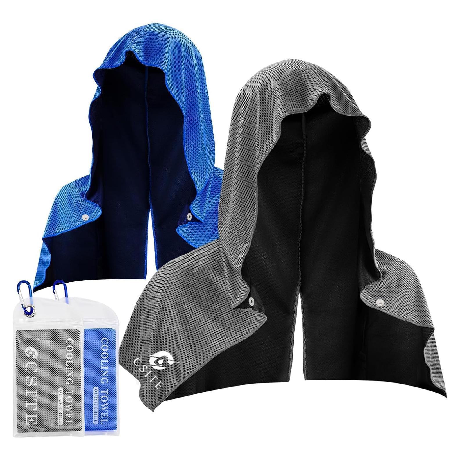 Paquete de 2 Toallas Refrigerantes CSITE UPF 50 - Azul/Gris