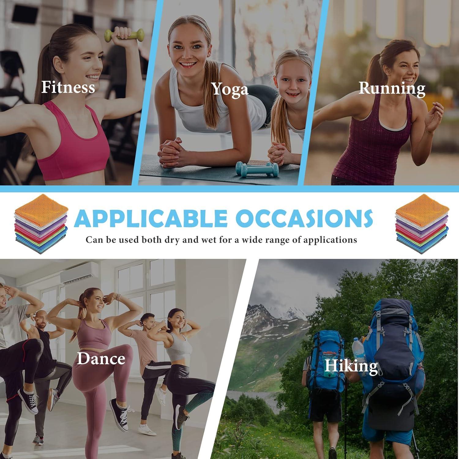 Paquete de 12 toallas de enfriamiento Hosuly 81x30 cm