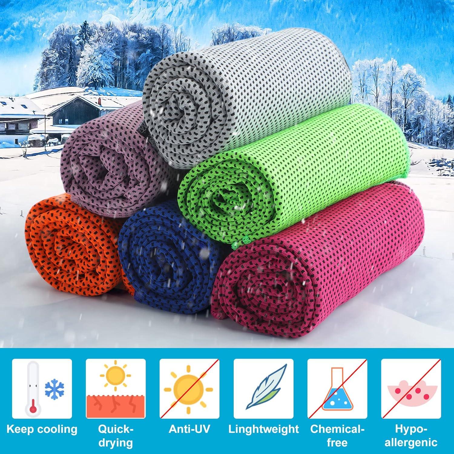 Toallas Enfriadoras Honoson 20 Piezas Microfibra 101.6x30.5cm