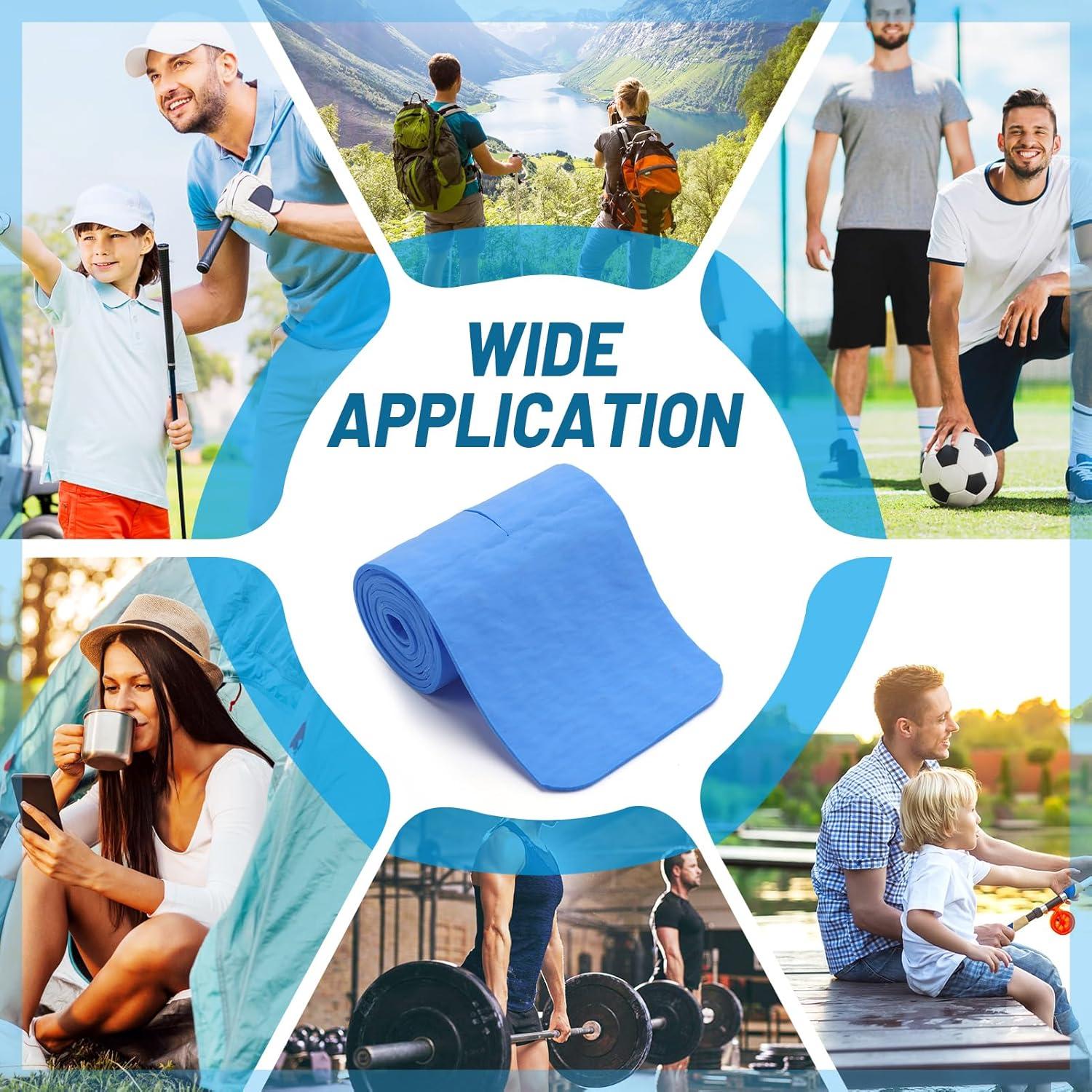 3 Toallas Enfriadoras PVA Cosweet - 73.66x7.62 cm, Azul